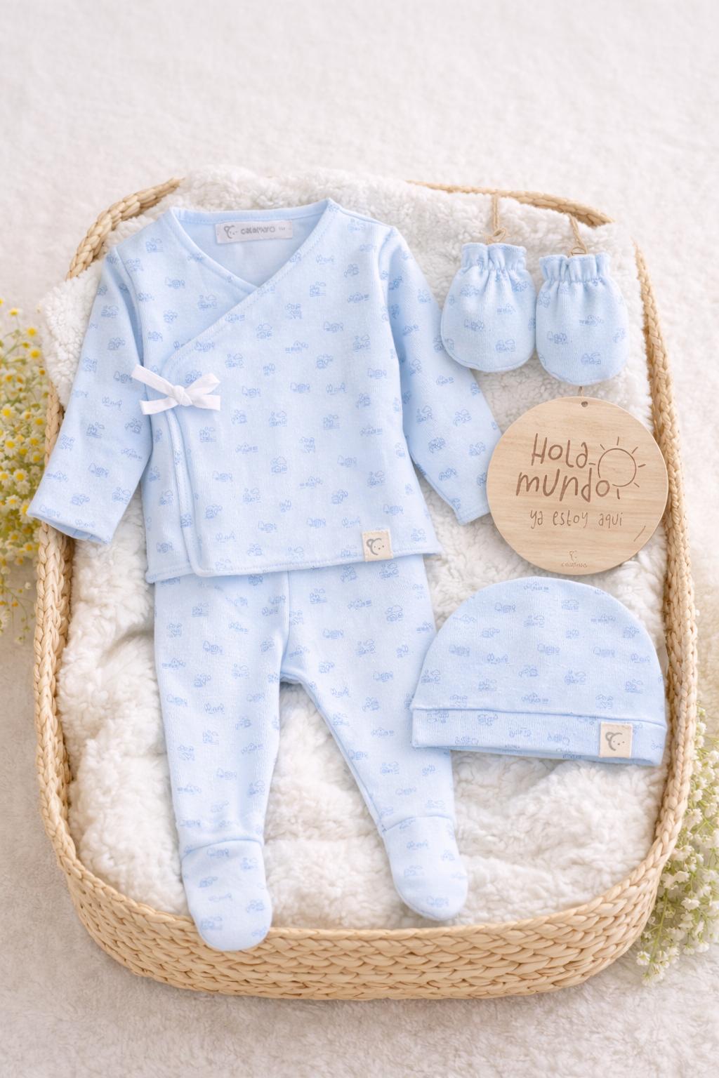 Pack Regalo Casitas Celeste Calamaro