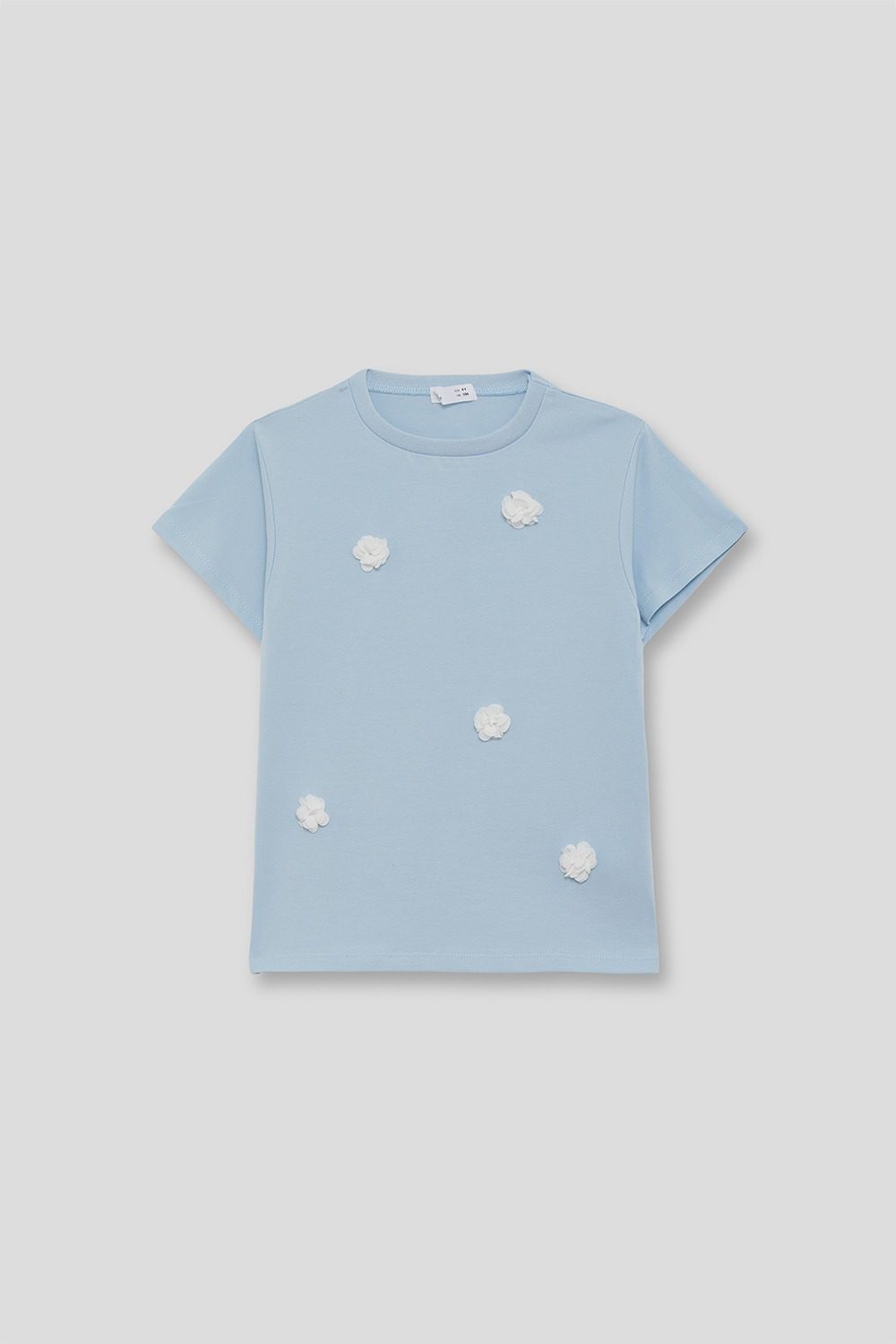 Camiseta NiÑa Celeste Flores Street Monkey