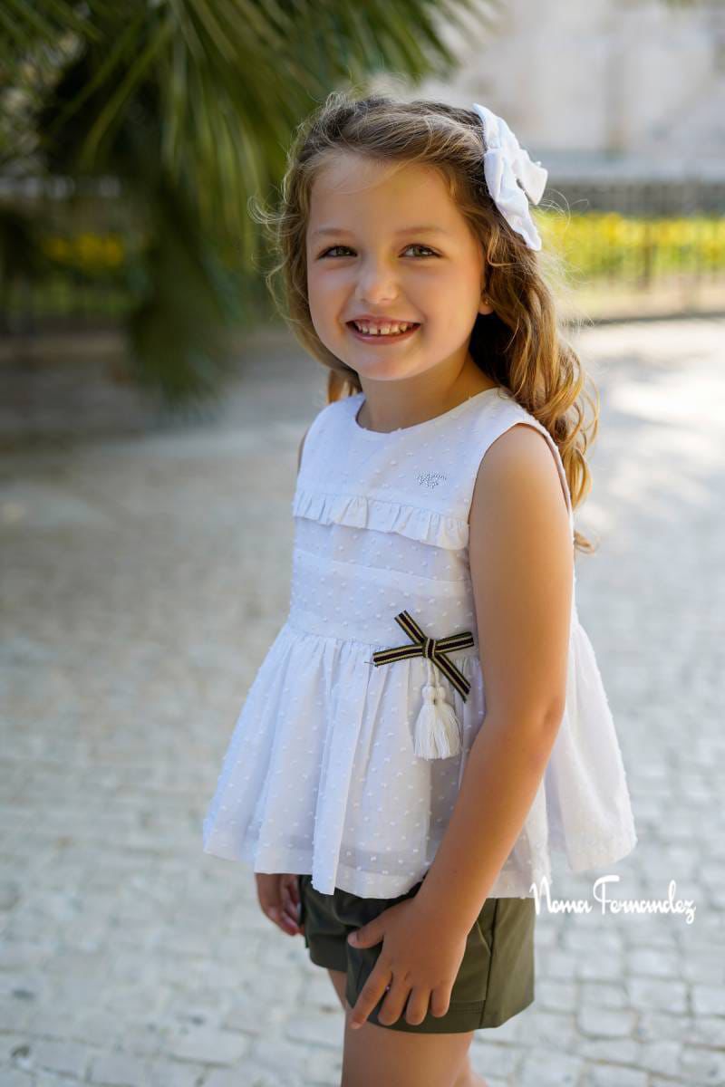 Conjunto Short Y Bluson Olivo Noma Fernandez