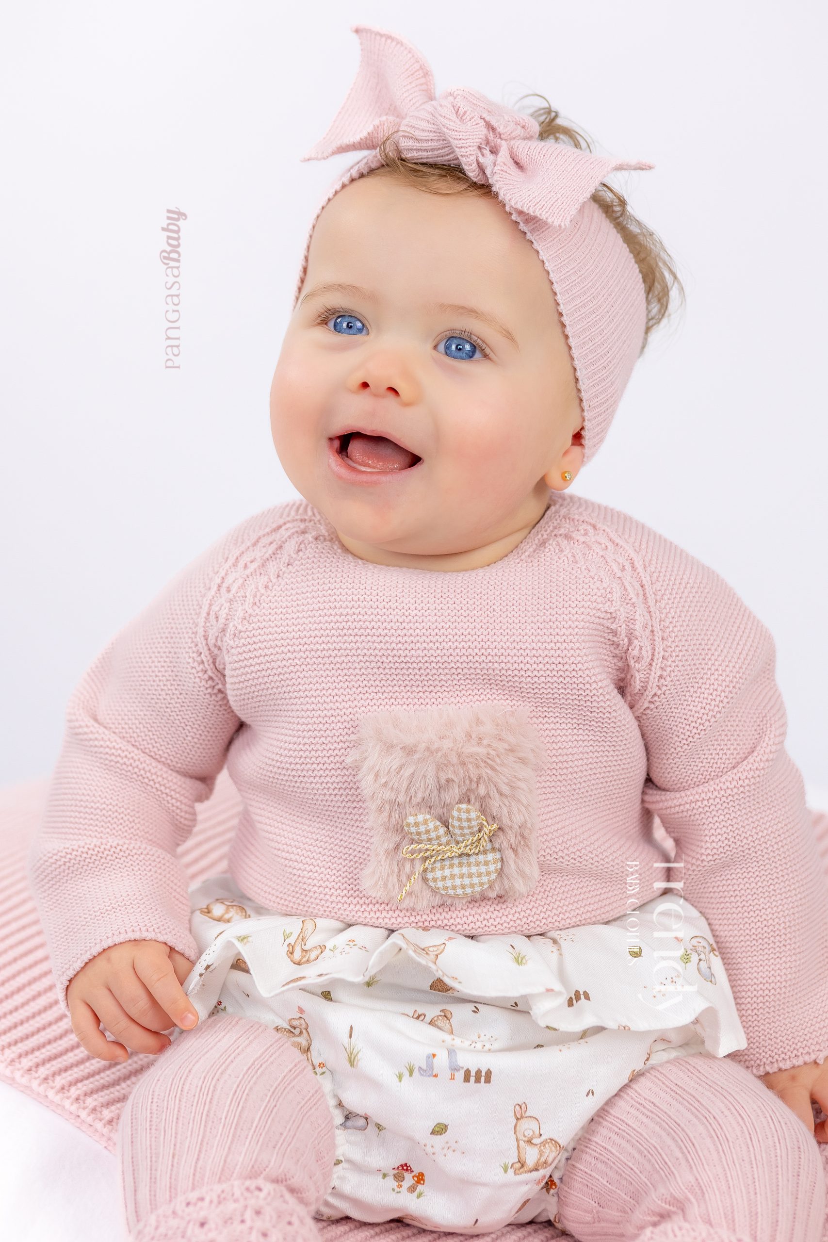 Conjunto Braguita Bambi Rosa Empolvado - Petit Bambi Pangasa