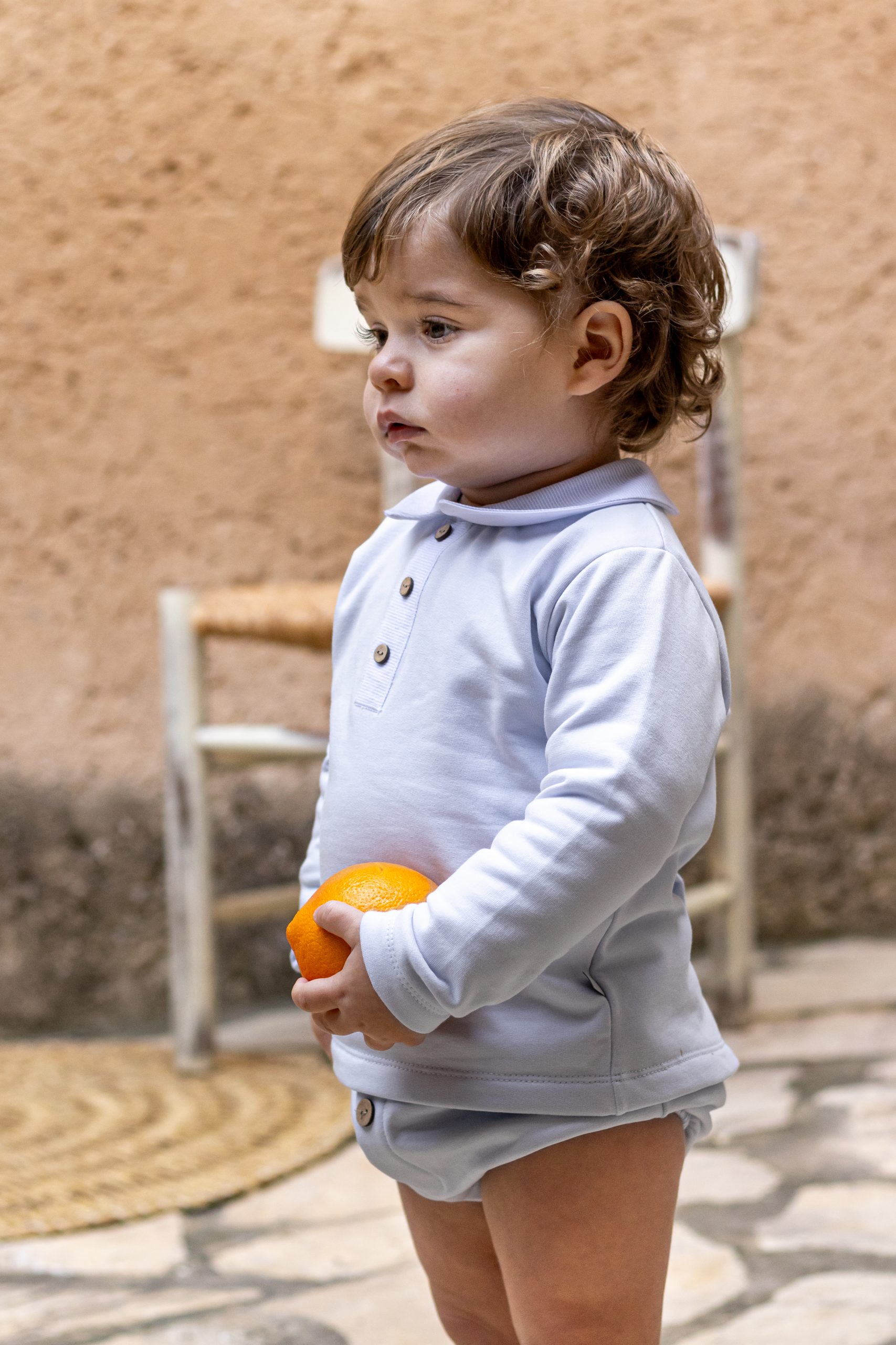 Conjunto Pololo Lebeche Celeste Calamaro