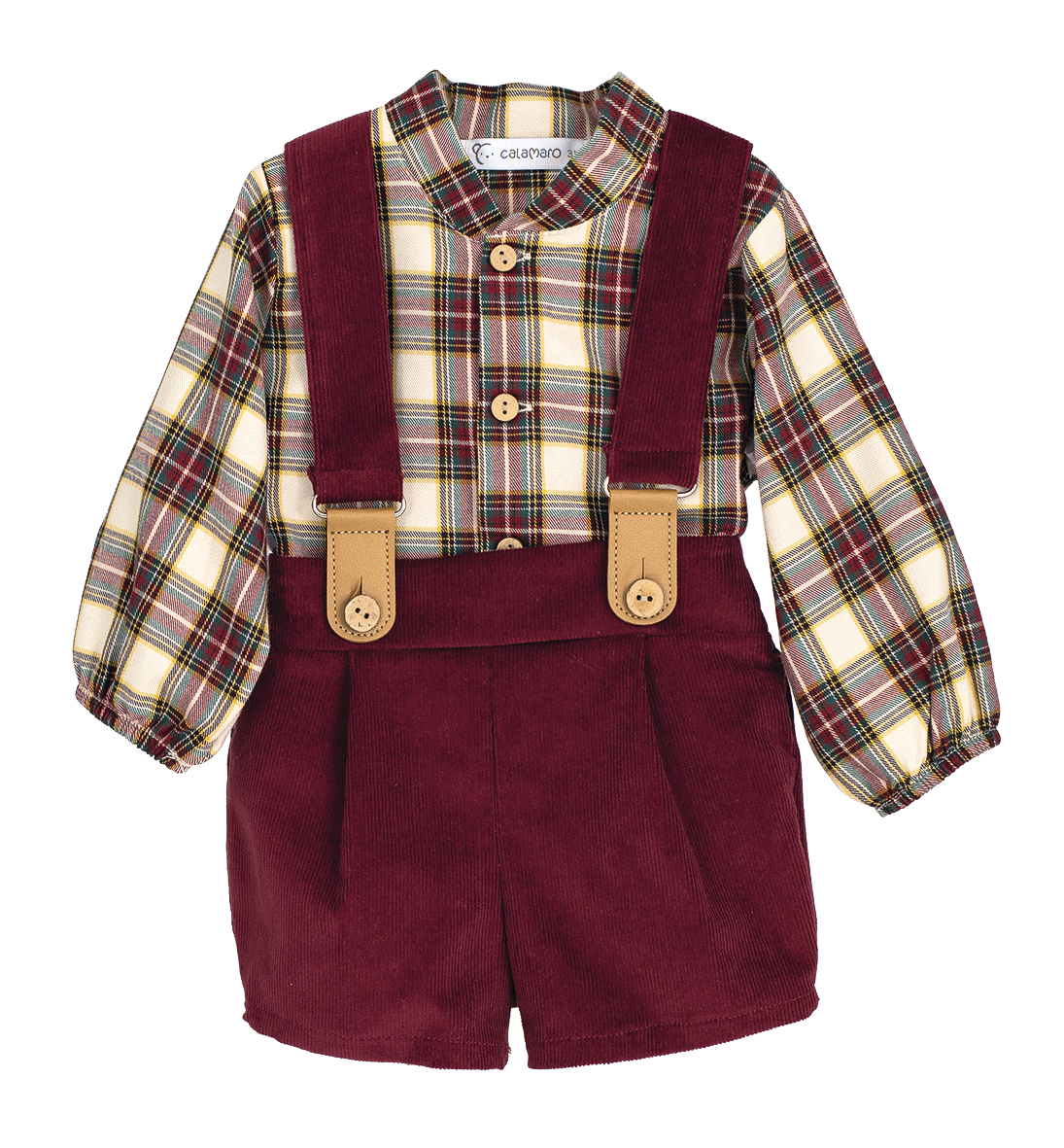 Conjunto Pololo Boreas NiÑo Granate Calamaro