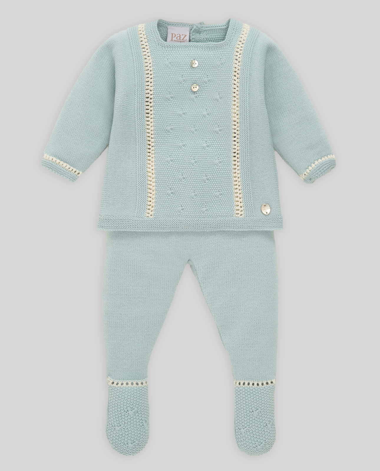 Primera Puesta Polaina NiÑo Verde Tiza Semillas Paz Rodriguez