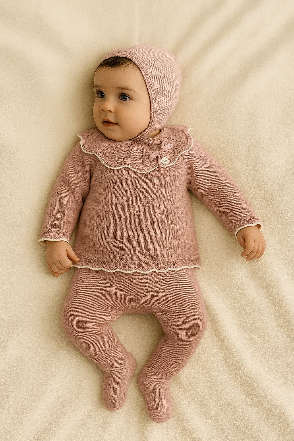 Primera Puesta Con Capota NiÑa Liverpool Rosa Palo Martin Aranda