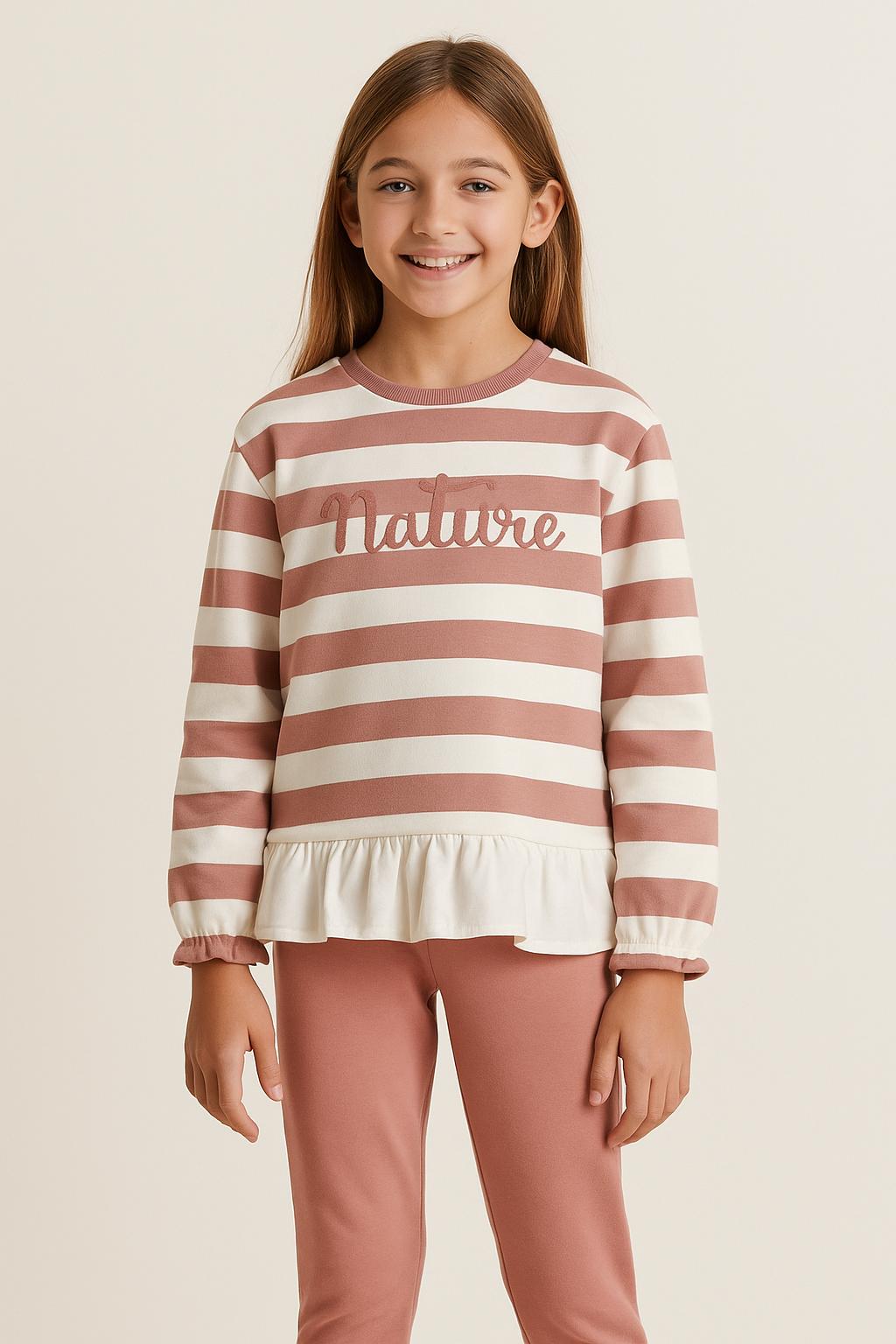 Chandal NiÑa Rayas Rosa Street Monkey