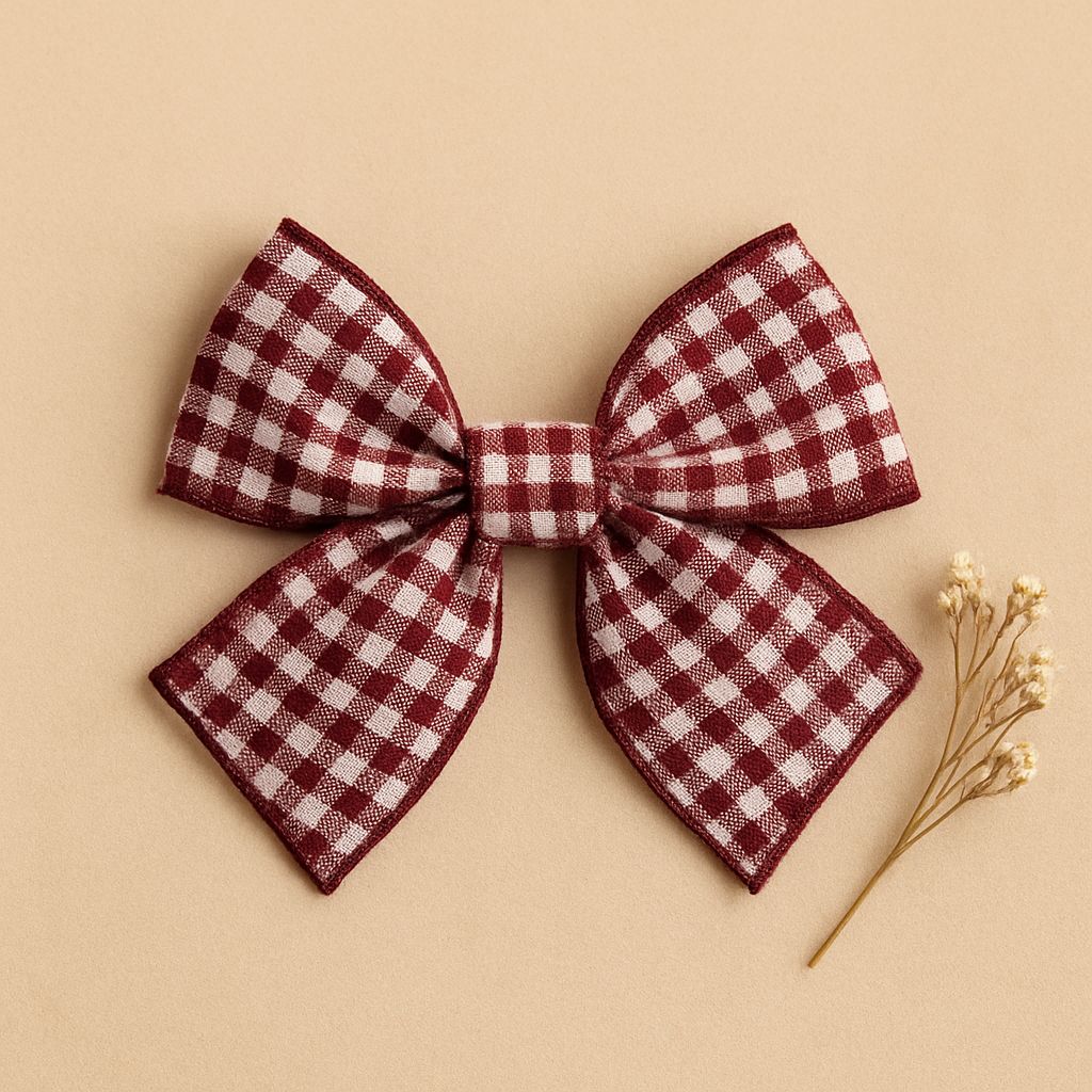 Lazo Cuadros Vichy Granate Valentina Bebes