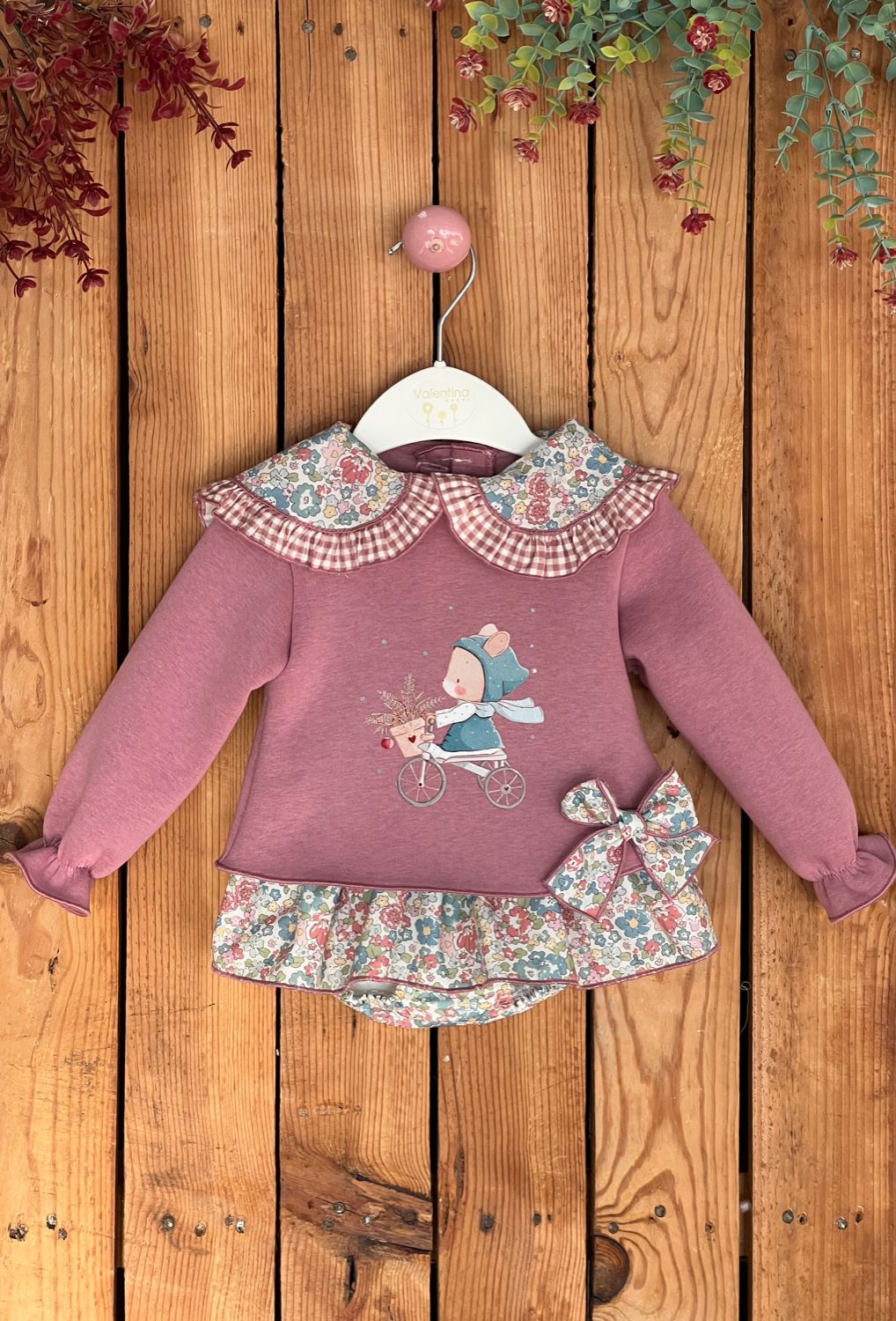 Conjunto Alana Conejo Rosa Valentina Bebés