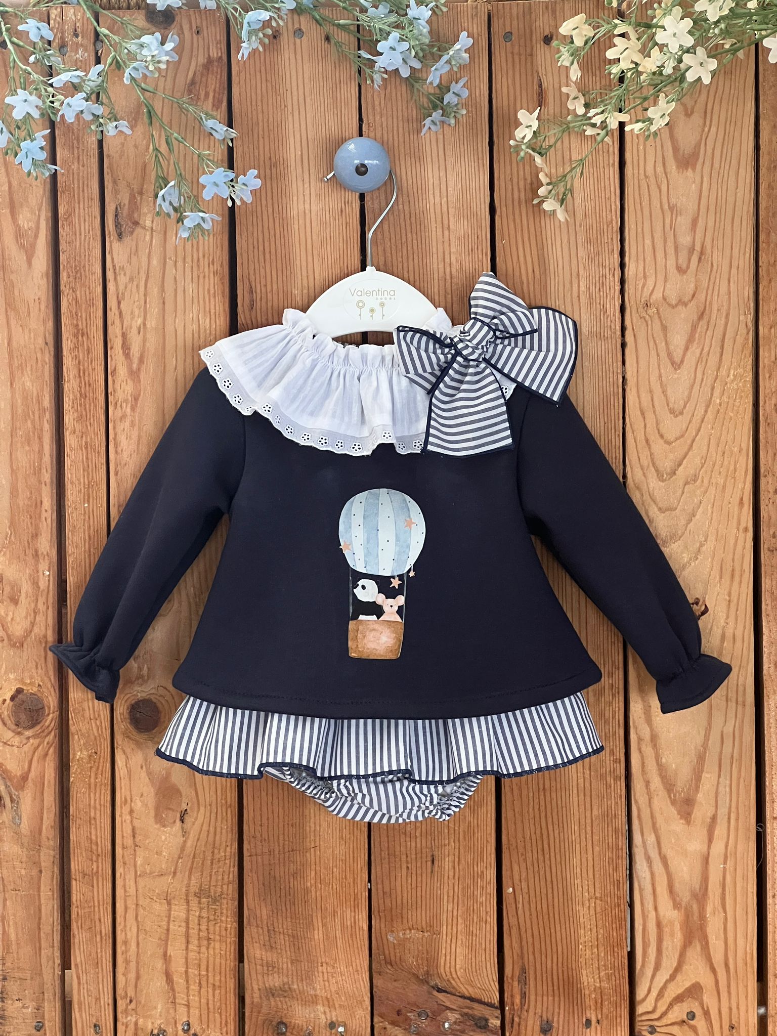 Conjunto Moon Marino Globo Valentina Bebes