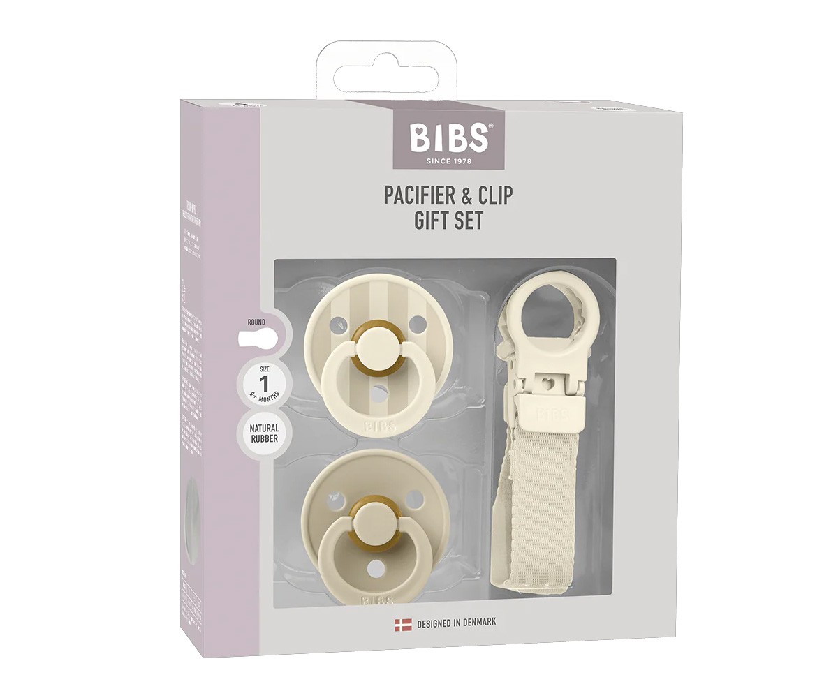 Set De Regalo Chupete Y Clip Marfil Tutete