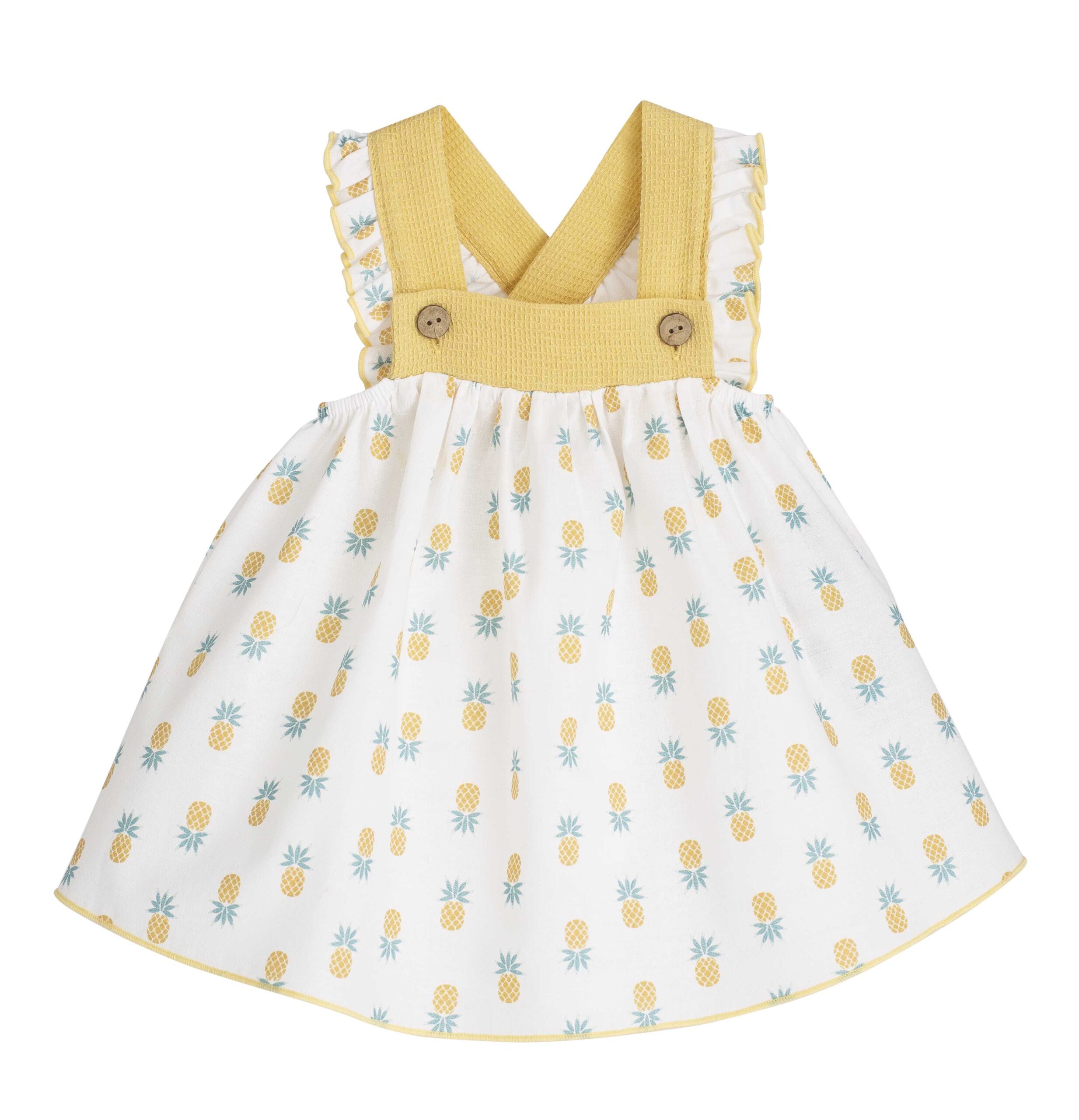 Vestido Gaya Mostaza Calamaro