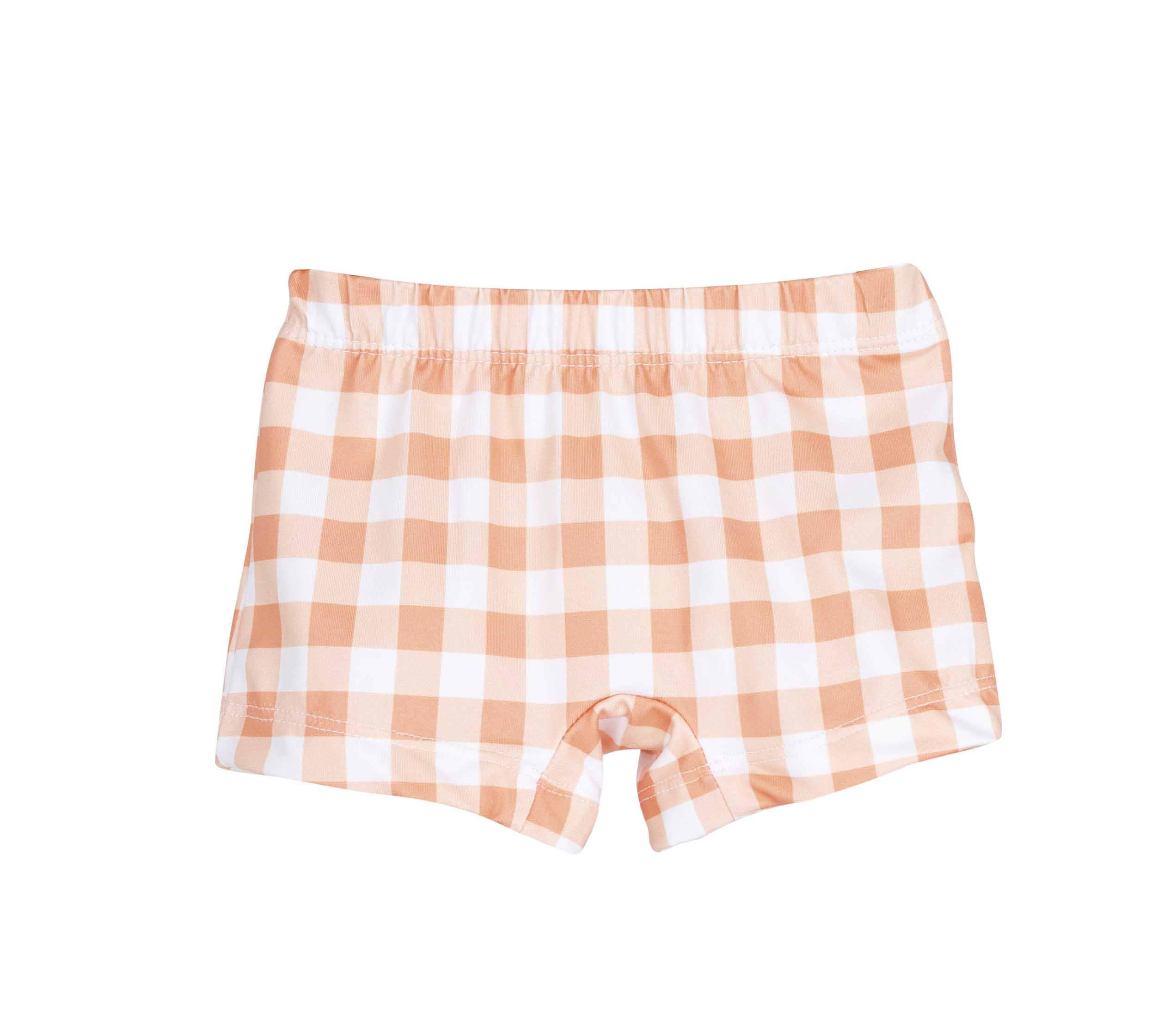 Short BaÑo Cuadros Melocoton NiÑo Calamaro