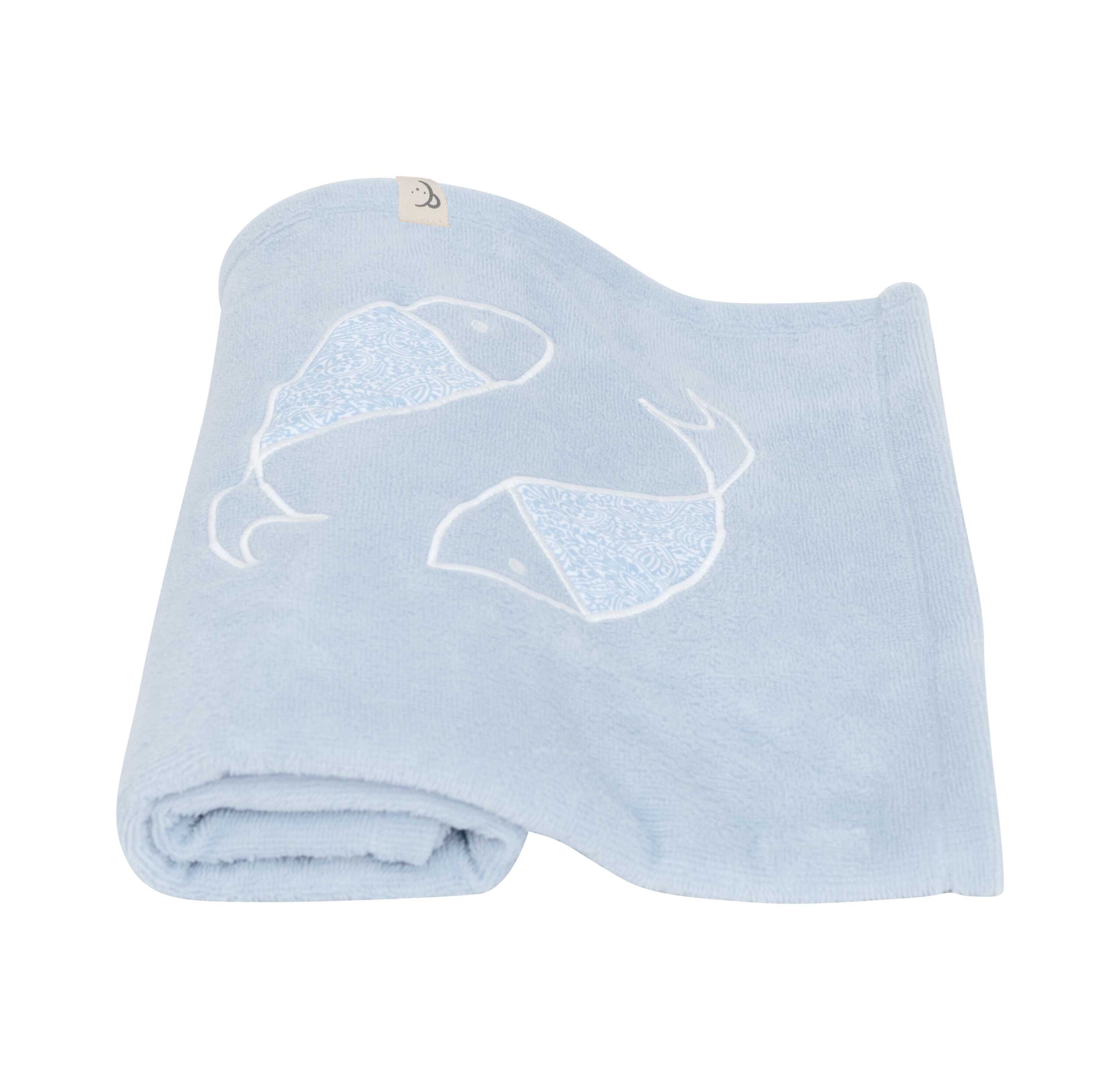 Toalla Cachemir Celeste Calamaro