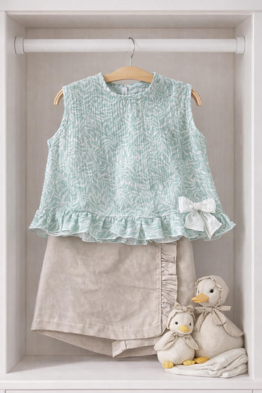 Conjunto Falda Pantalon NiÑa Excellentt Varanasi Calamaro