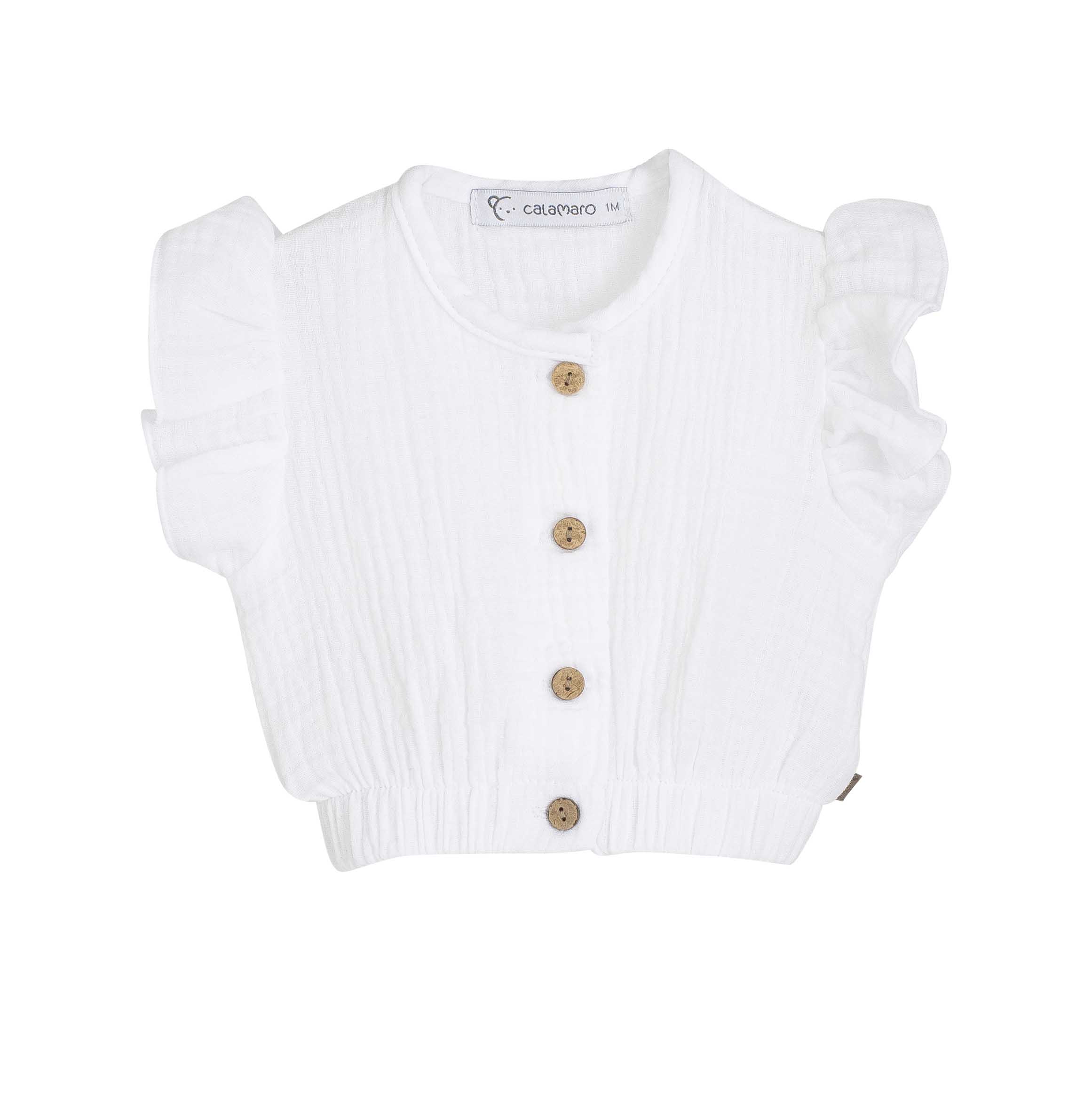 Blusa Alboran NiÑa Blanco Calamaro