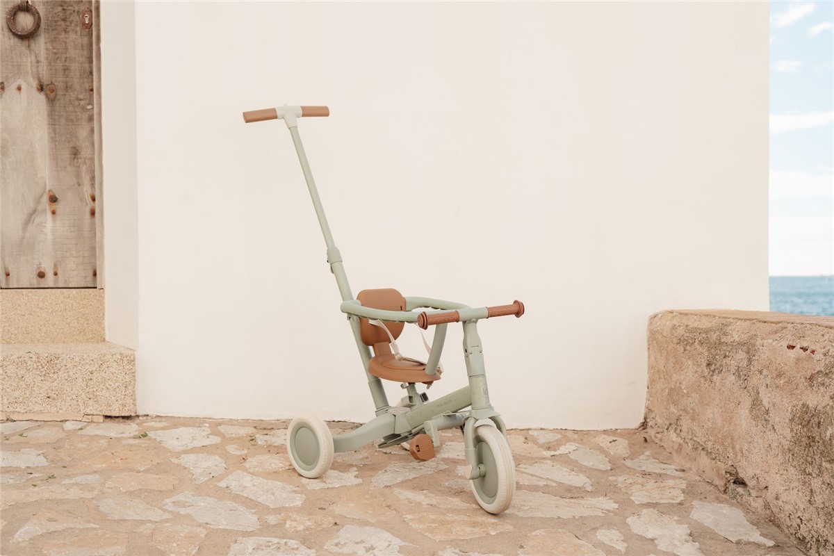 Triciclo Con Barra Verde Little Dutch