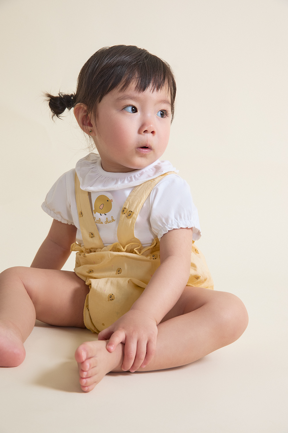 Conjunto Ranita Y Camiseta Pollito Amarillo NiÑa Street Monkey