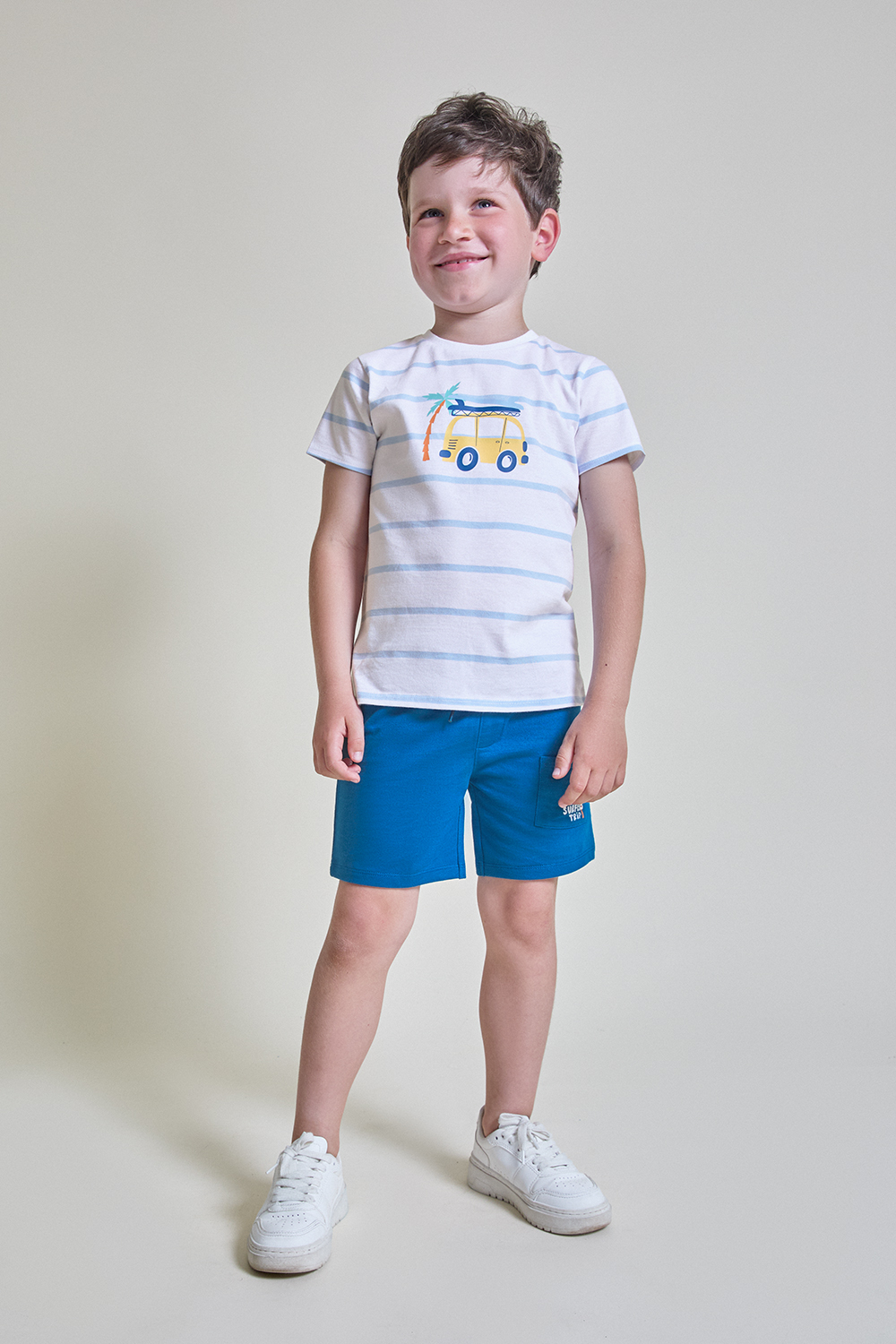 Conjunto Algodon NiÑo Caravana Marino Street Monkey