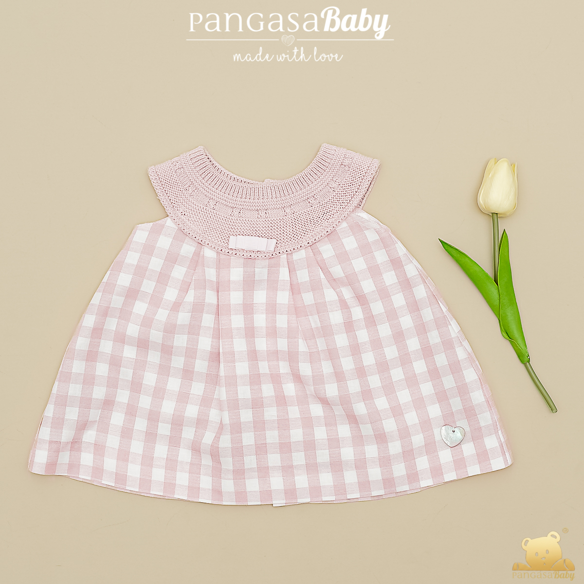 Vestido Moceta Rosa Empolvado Pangasa