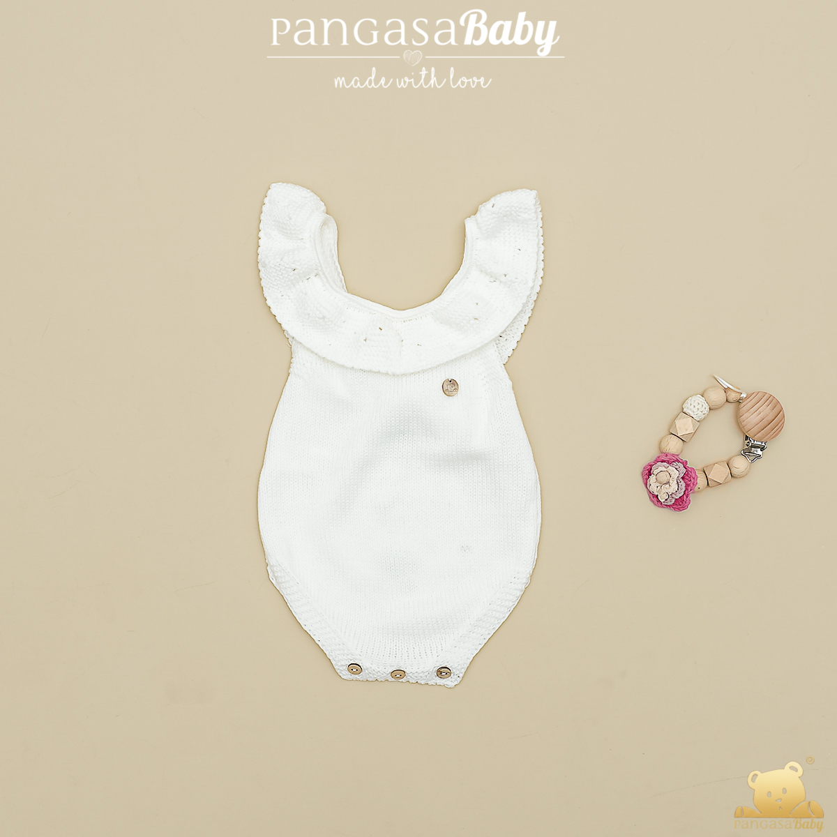 Peto Punto Volante Marfil Pangasa