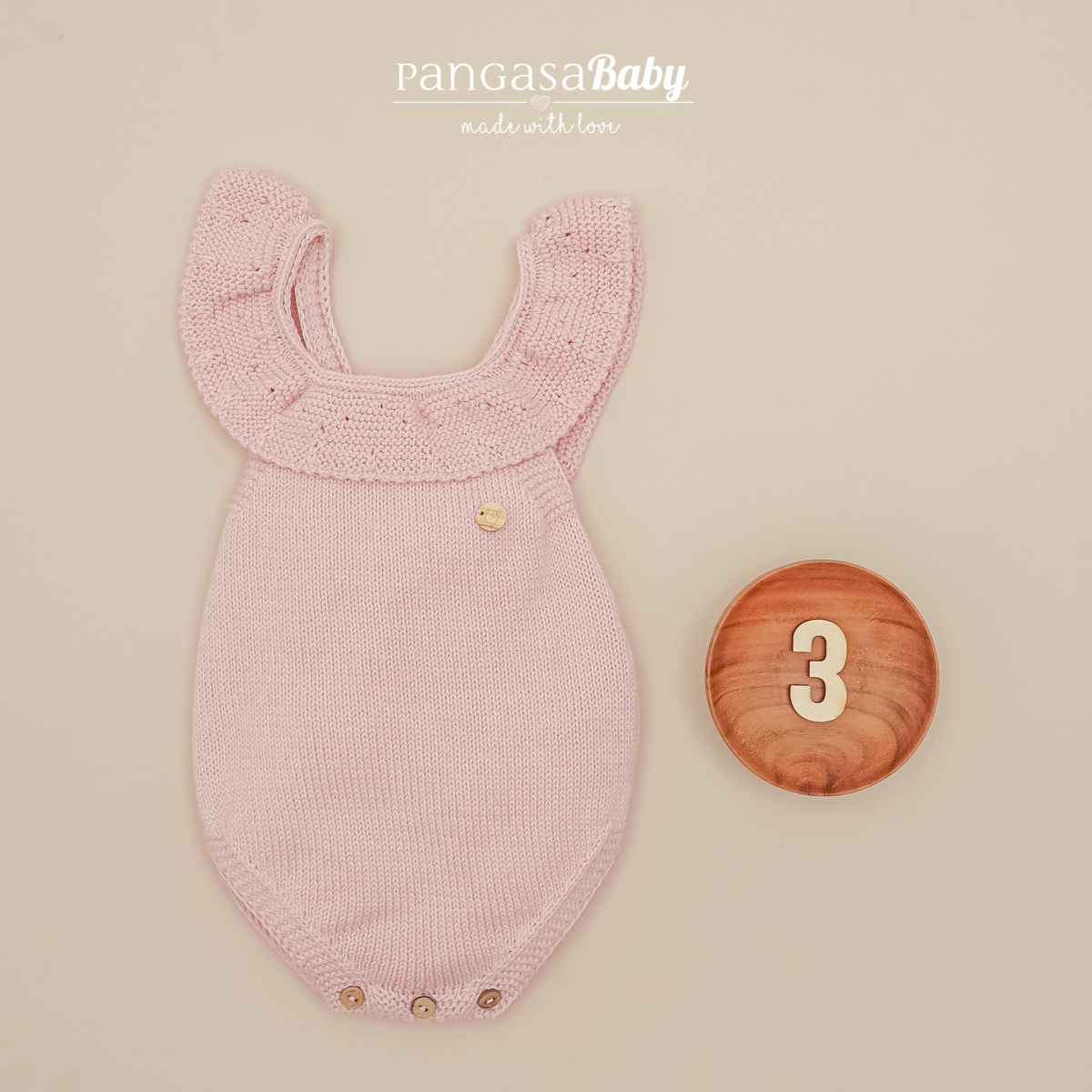 Peto Punto Volante Rosa Empolvado Pangasa