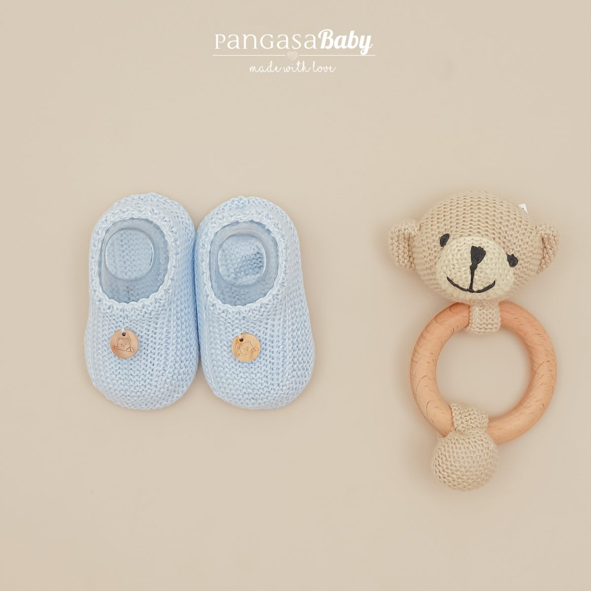 Botitas Zapatito Celeste Bebe Pangasa