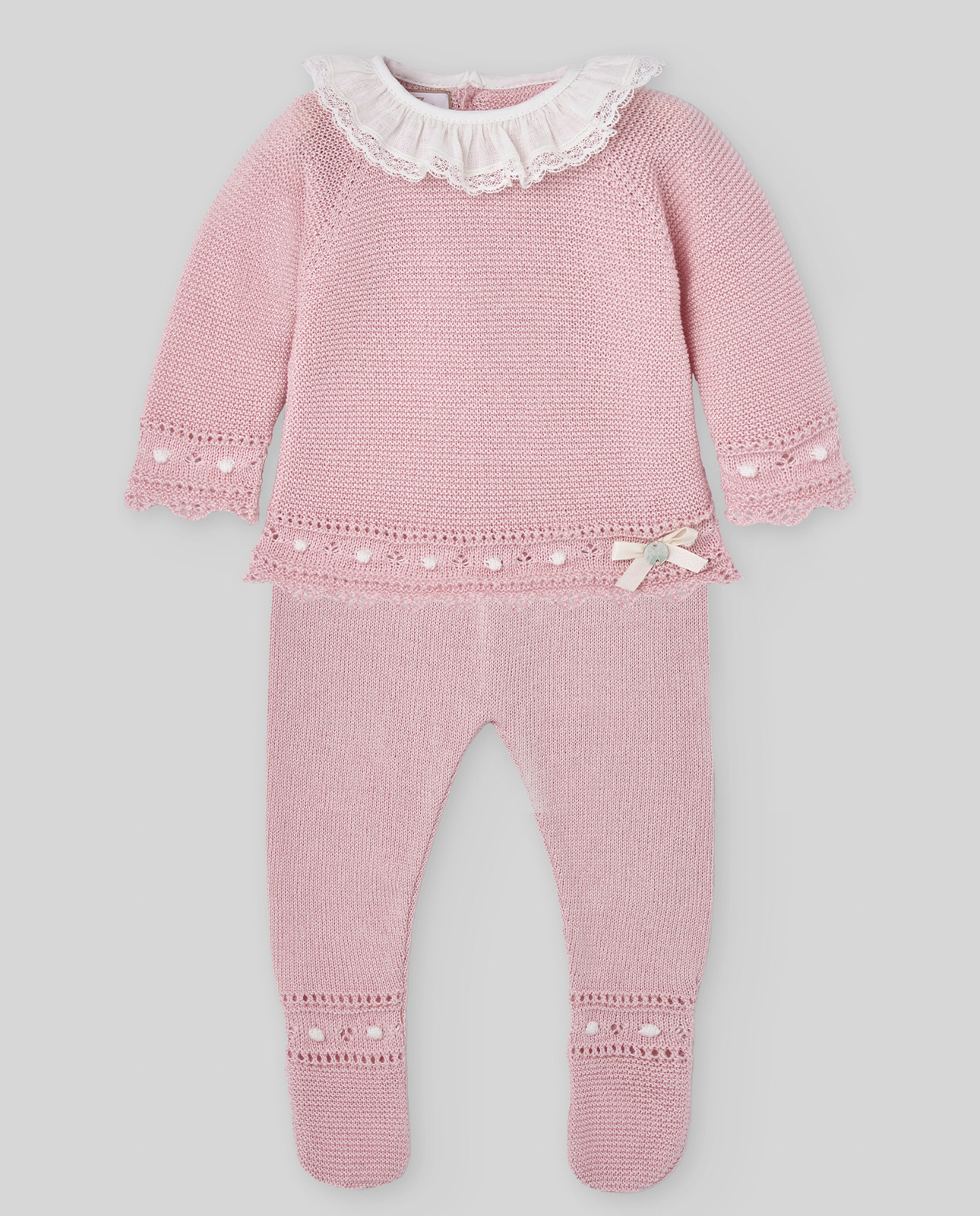 Primera Puesta Polaina Rosa Tiza Paz Rodriguez