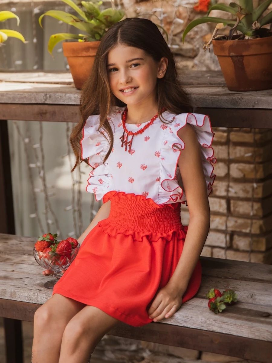 Conjunto Bermuda Coral Eve Children