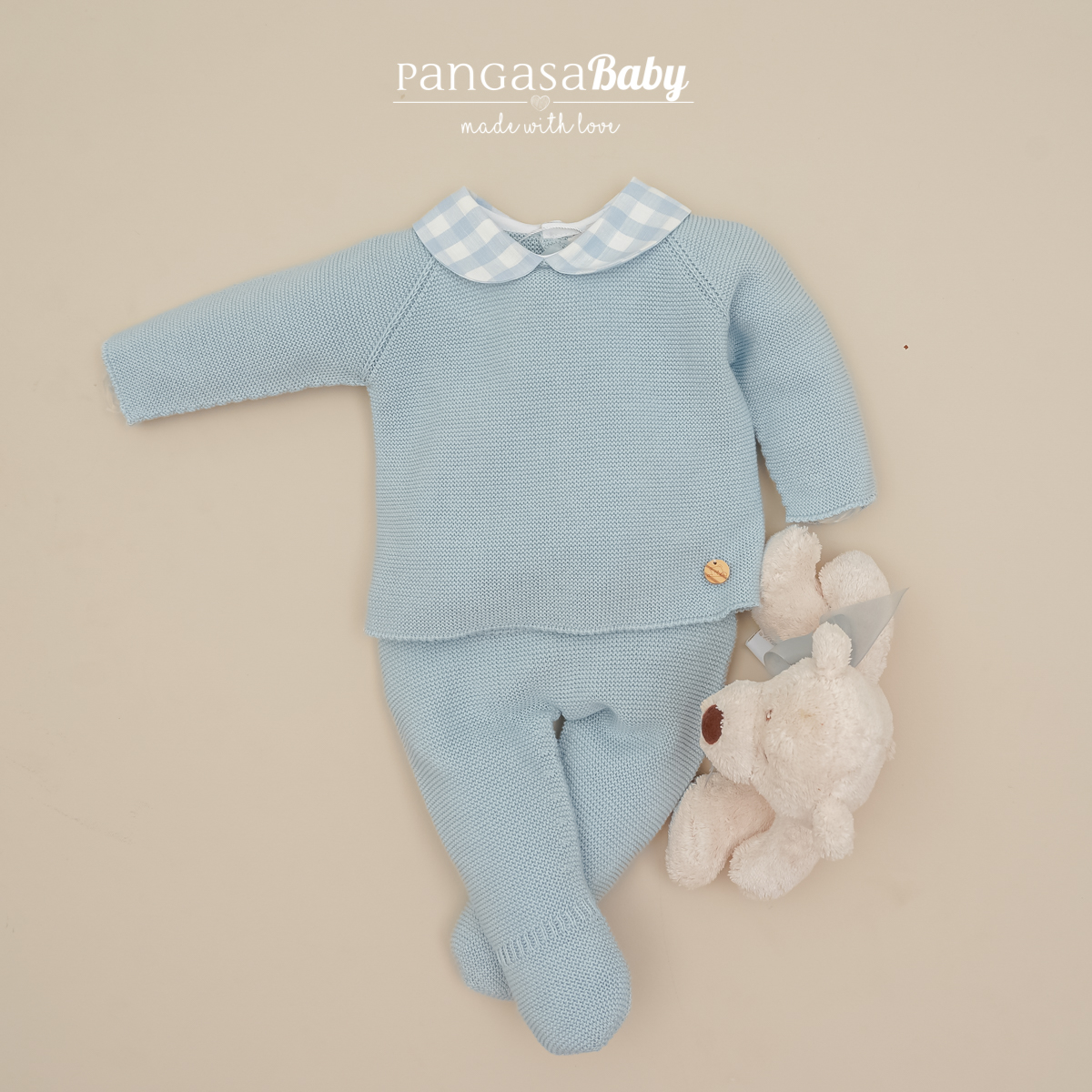 Primera Puesta Polaina Celeste Empolvado Pangasa