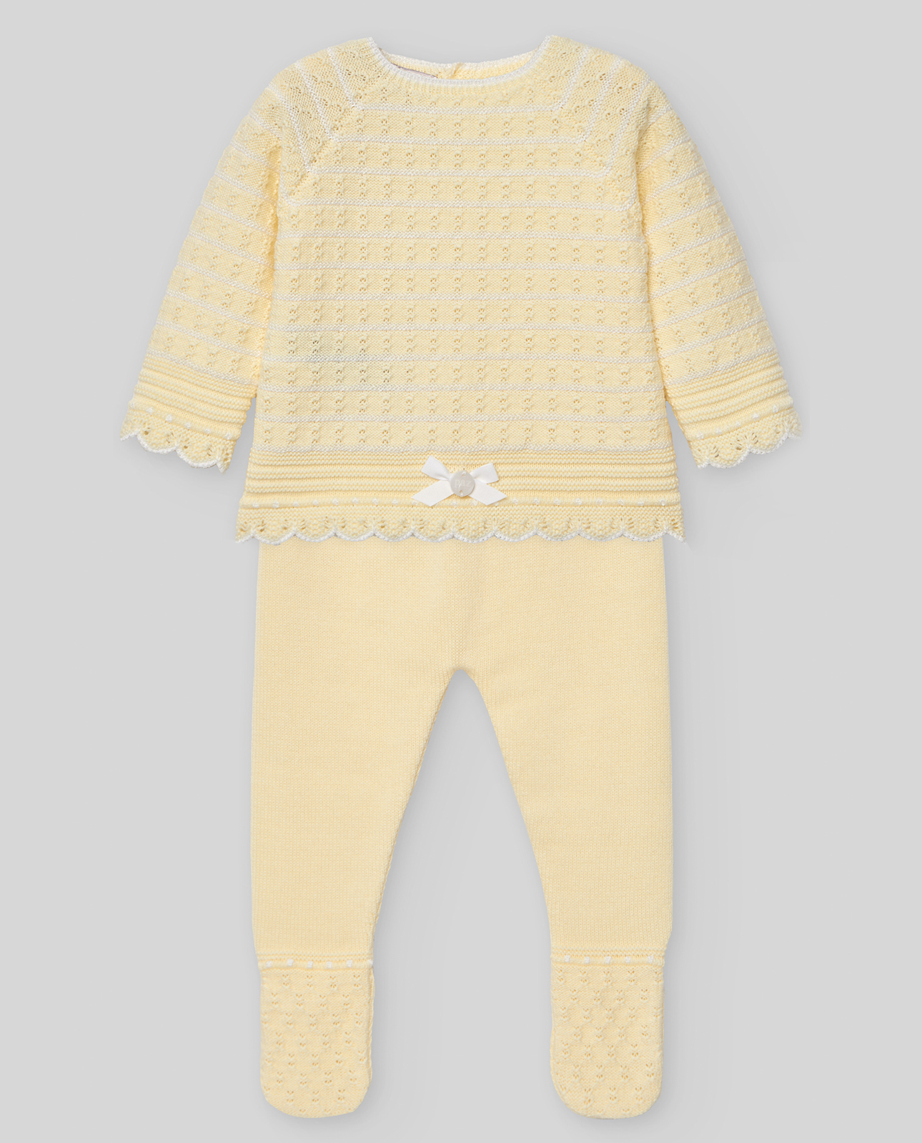 Primera Puesta Polaina  NiÑa Albor Amarillo Paz Rodriguez