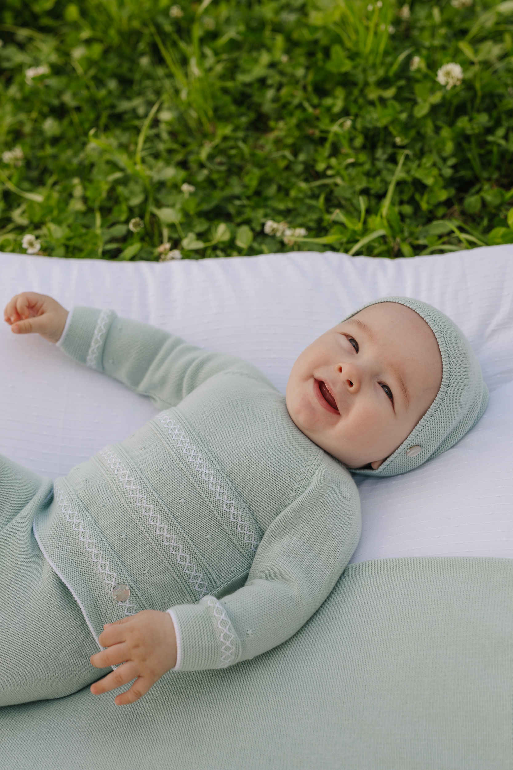 Primera Puesta Polaina Verde Agua Paz Rodriguez