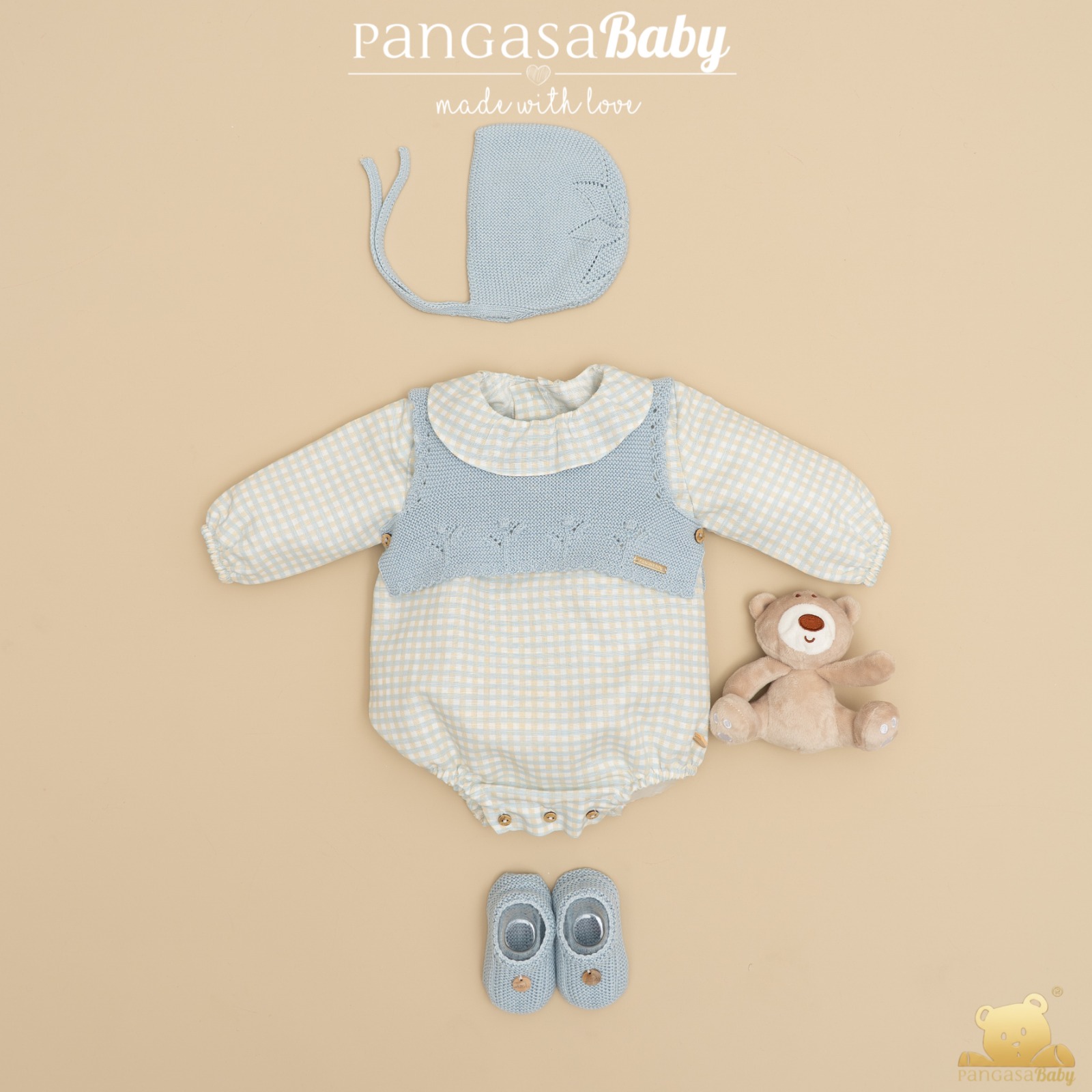 Pelele Blue y Chaleco Pangasa