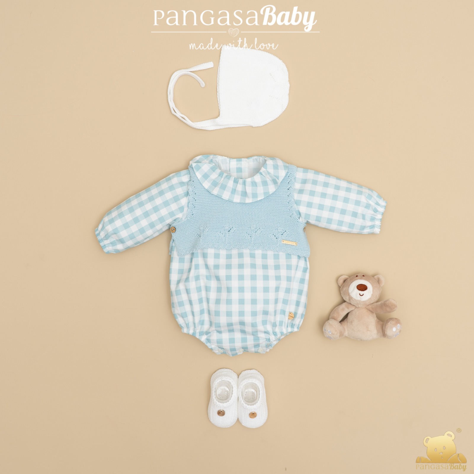 Preventa Pelele Turquesa y Chaleco Pangasa