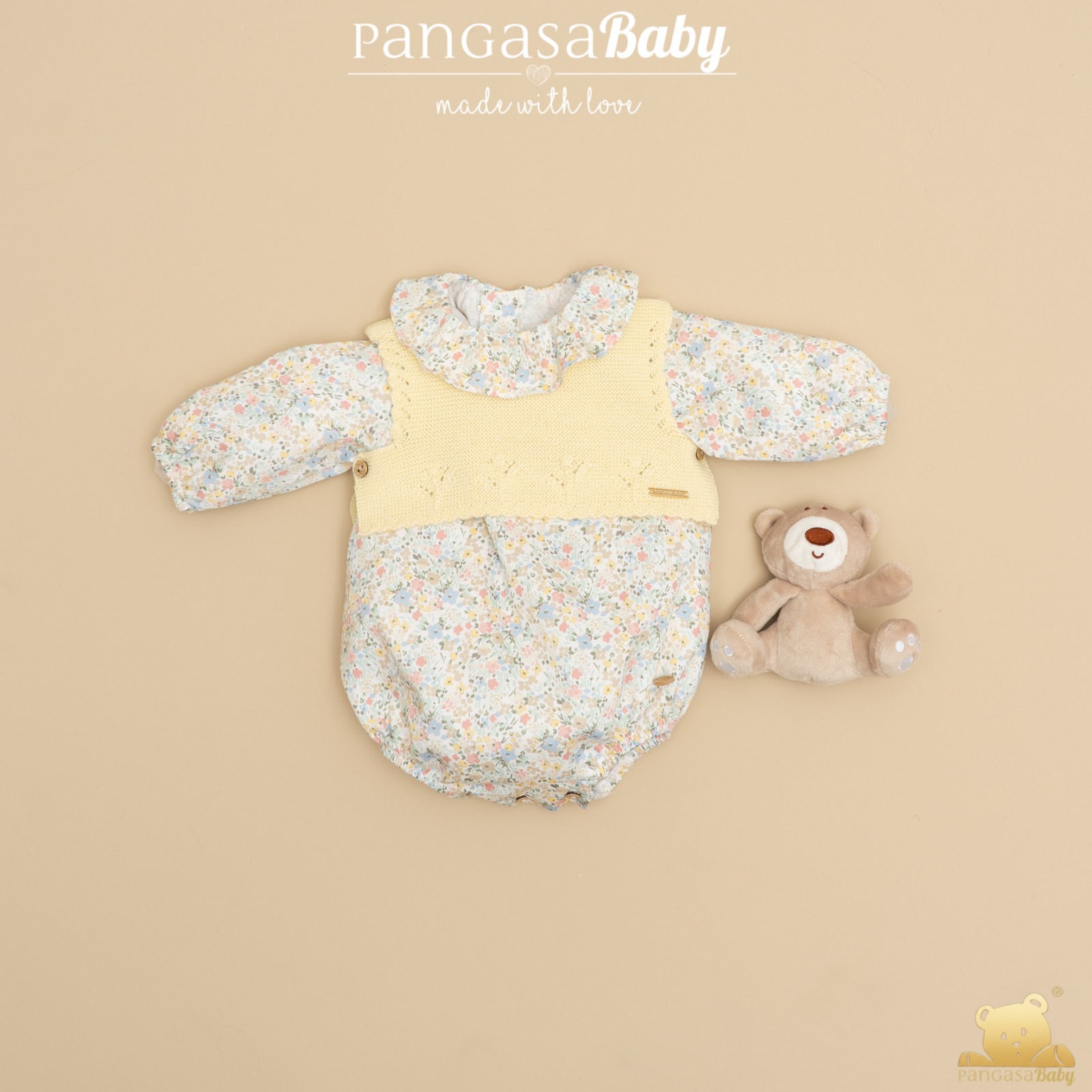 Pelele Flores Y Chaleco Pangasa