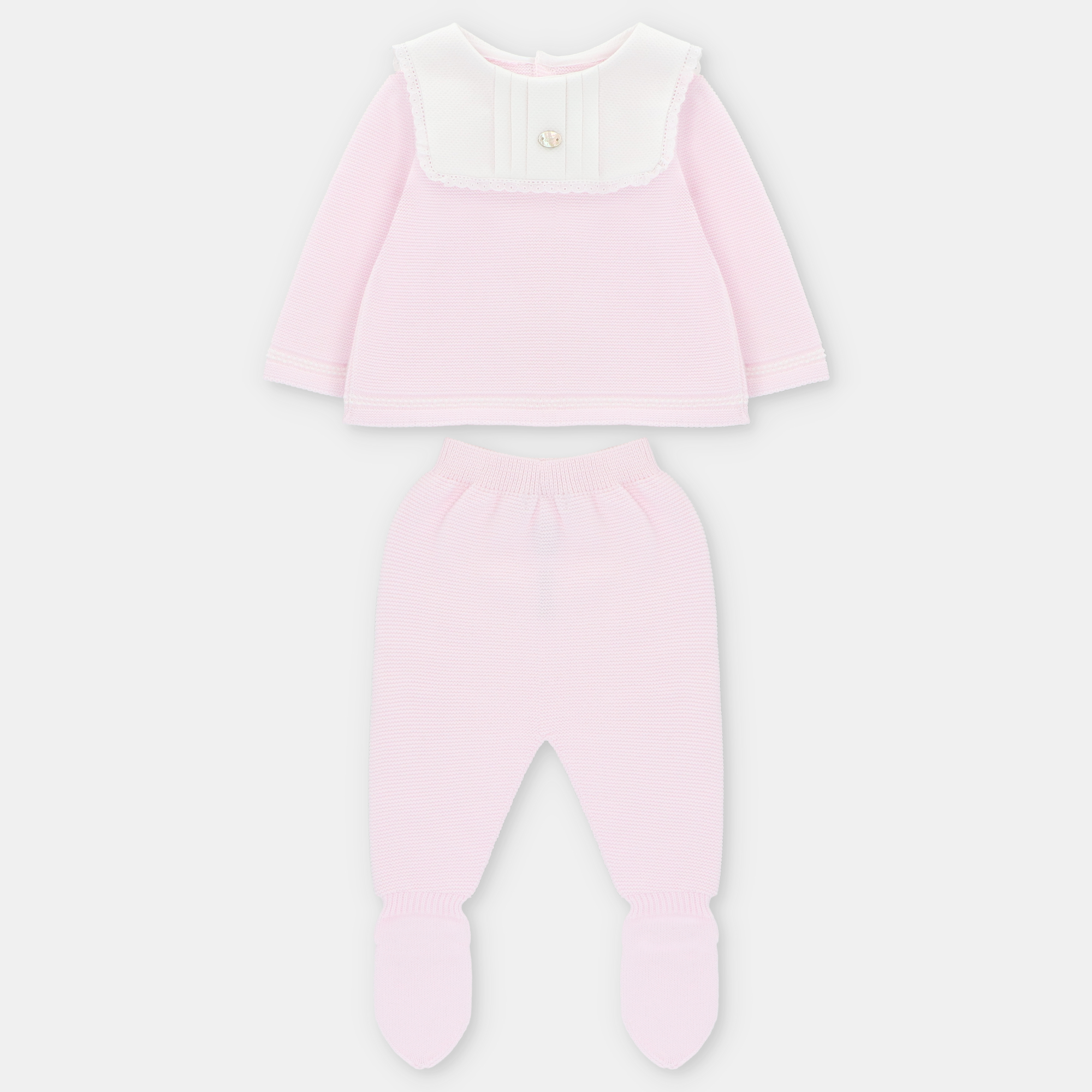 Primera Puesta Babero NiÑa Montreal Rosa Martin Aranda