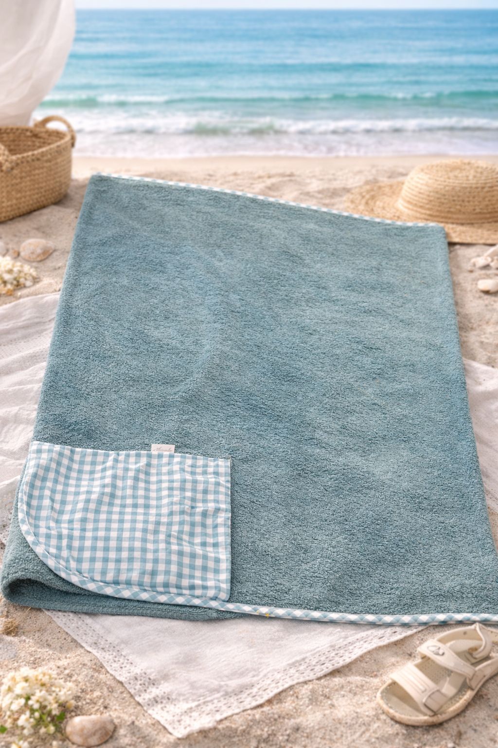 Toalla Rizo BaÑo Verde Agua Martin Aranda