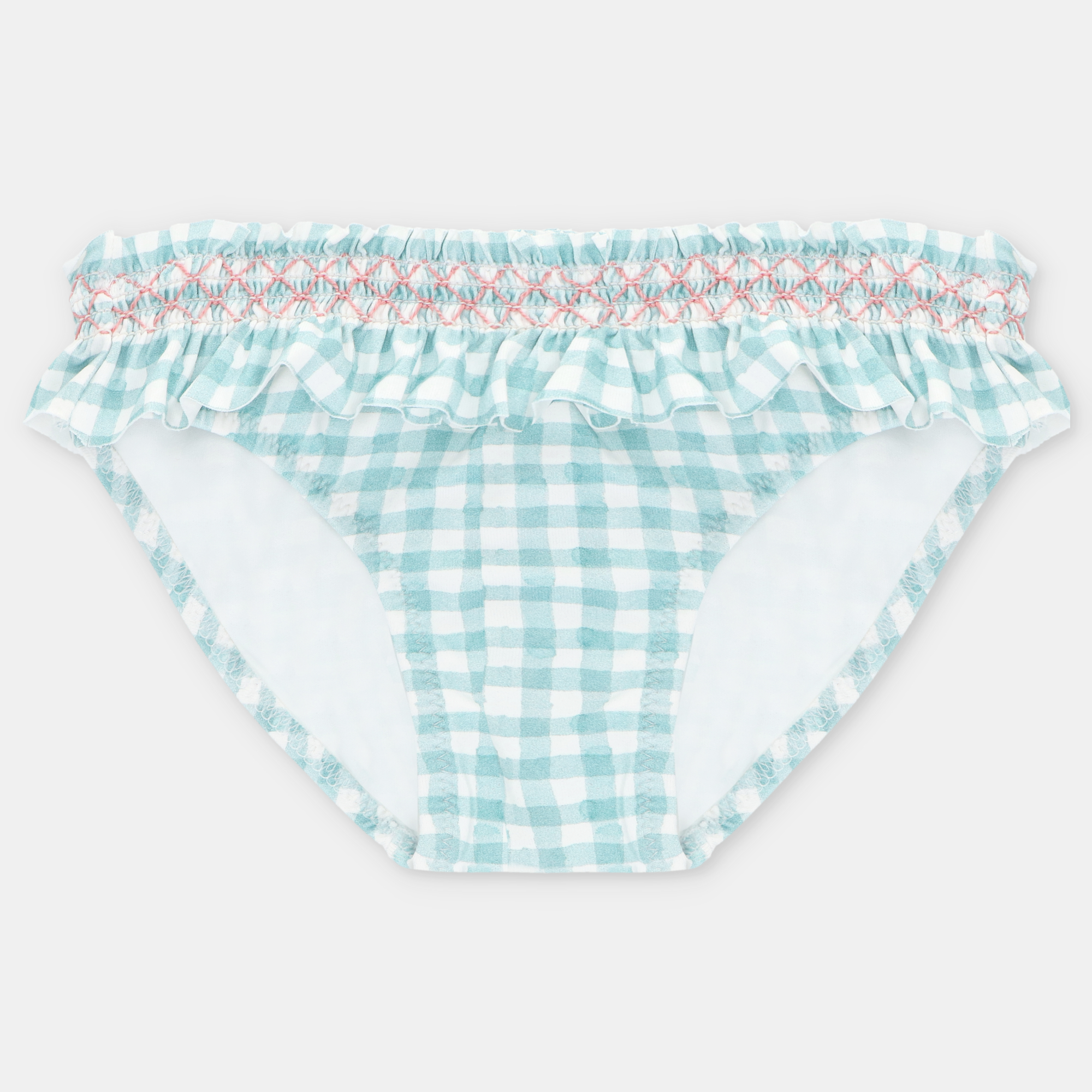 Culetin Cuadros NiÑa Picnic Verde Agua Martin Arranda