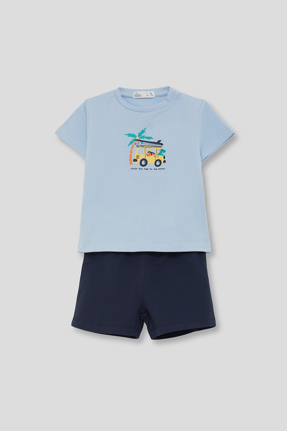 Conjunto NiÑo Celeste Street Monkey