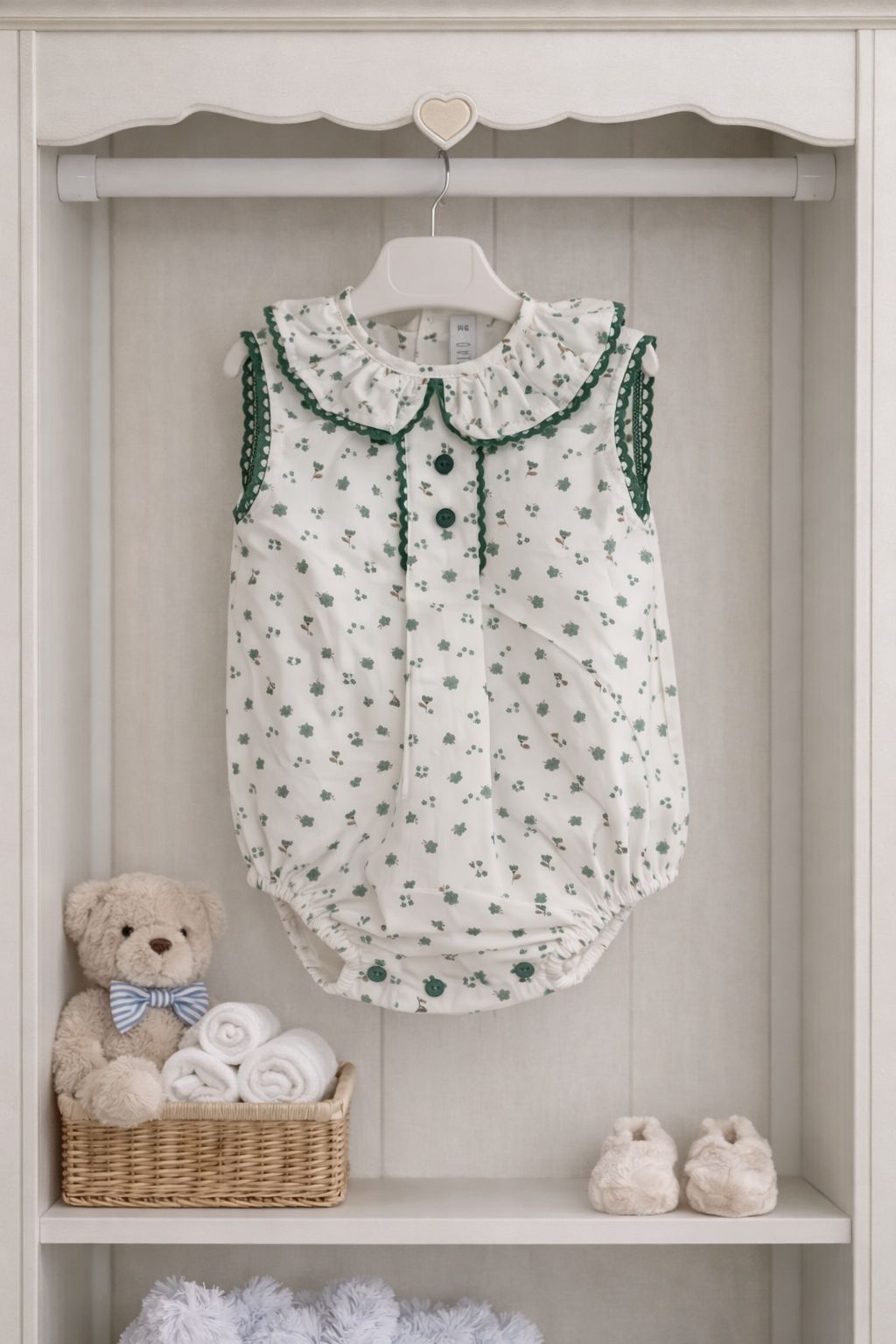 Pelele Flores Verde Paloma De La O