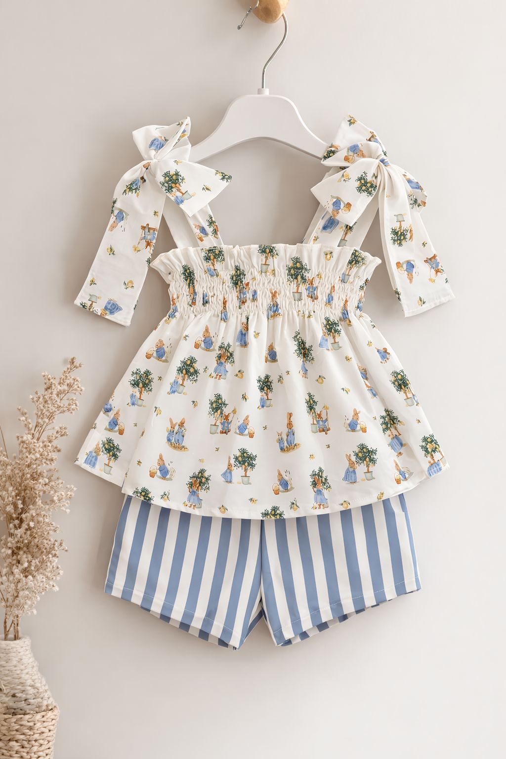 Conjunto Short Rayas Y Camisa Paloma De La O