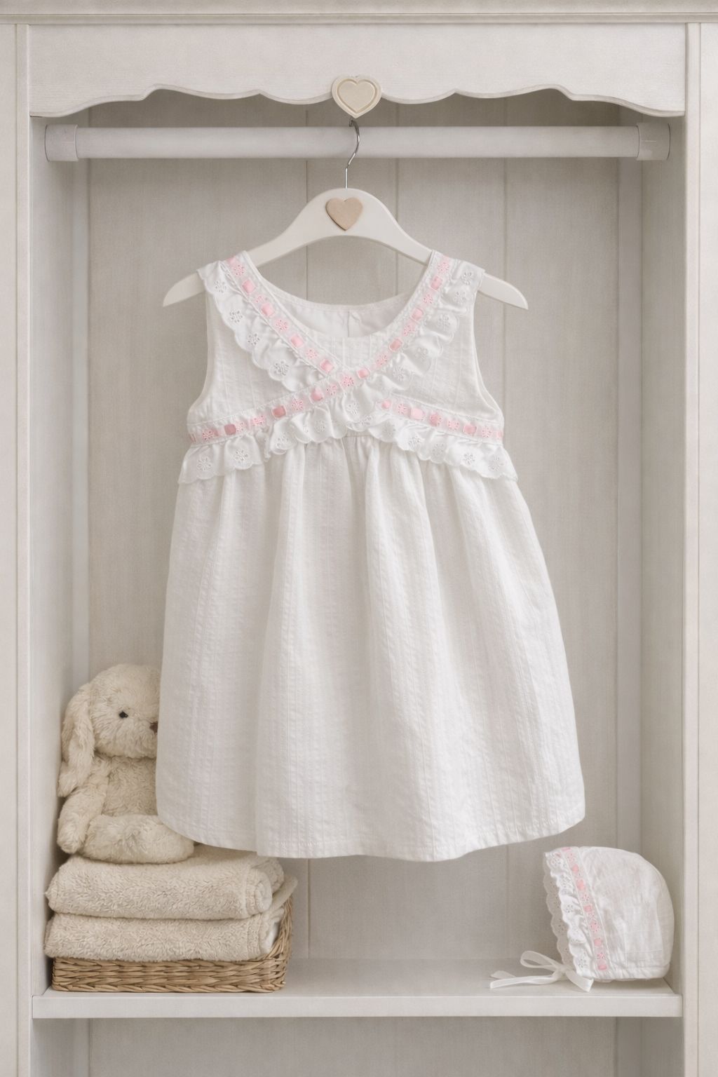 Faldon Con Capota Rosa Balancete