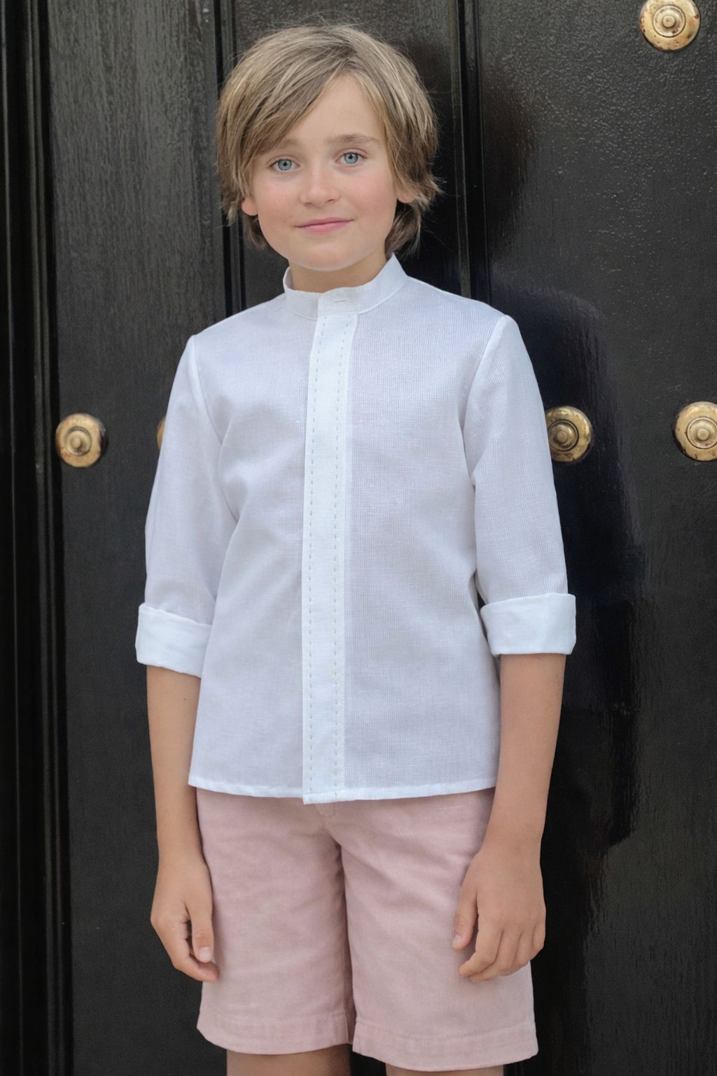 Conjunto NiÑo Pespunte Rosa Copo