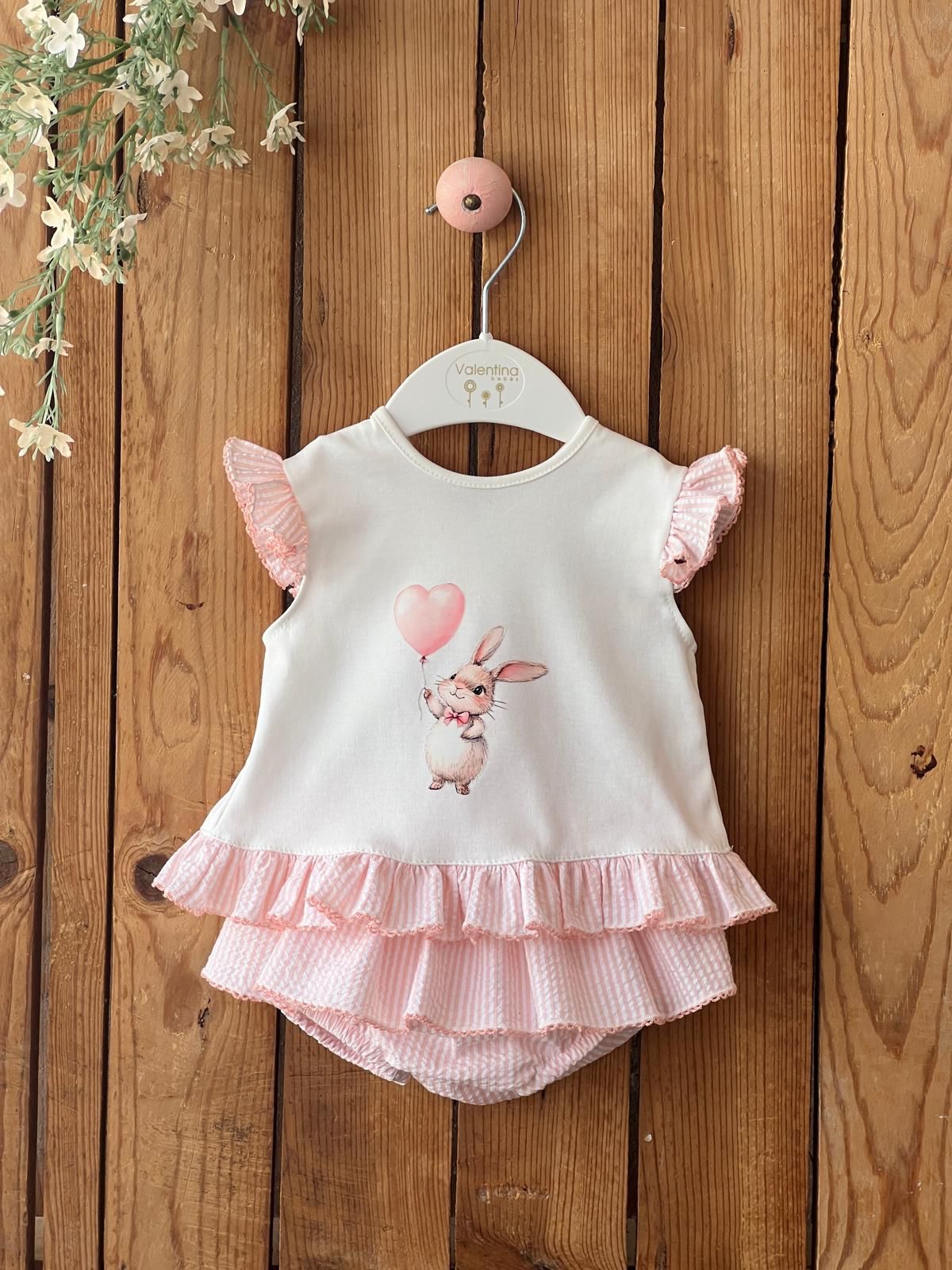 Conjunto Bebe NiÑa Coral Rabbit Valentina Bebes