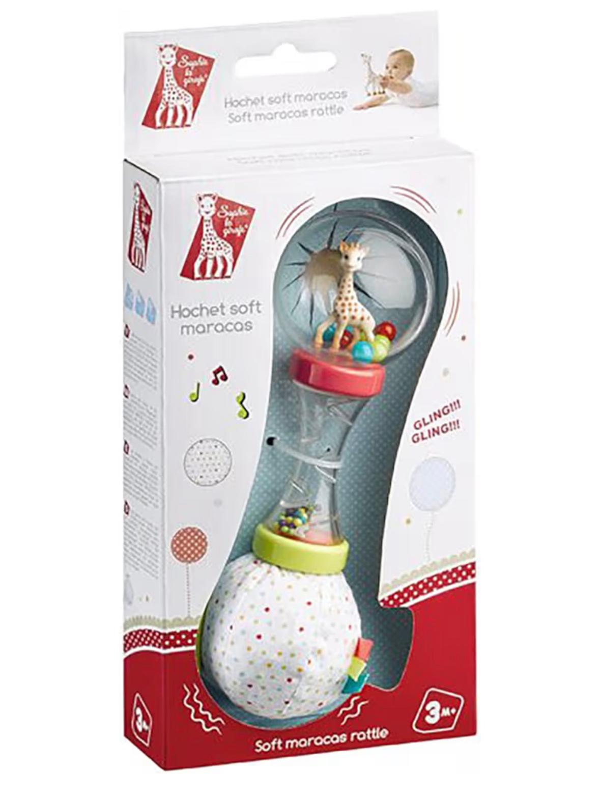 Sonajero Maracas Multitextura Sophie La Girafe