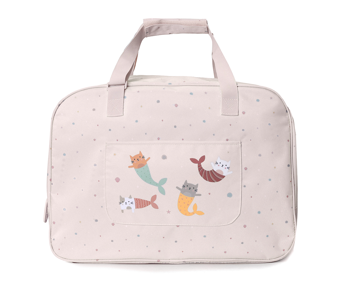 Bolso De Playa Con Rejilla Mermaid Cats Tutete