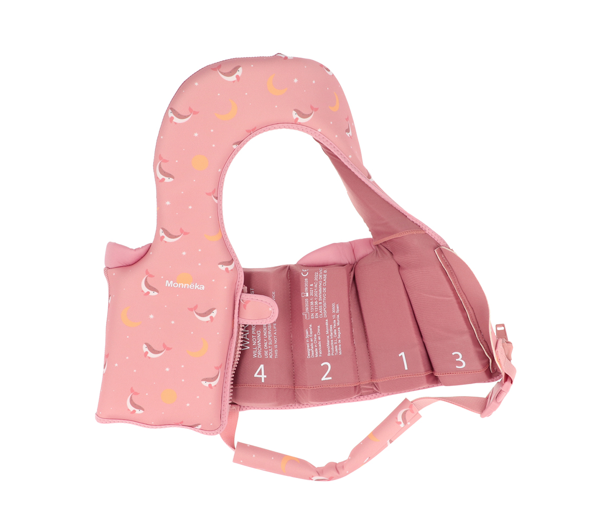 Chaleco Flotador Aprendizaje Whale Pink Tutete - Imagen 4