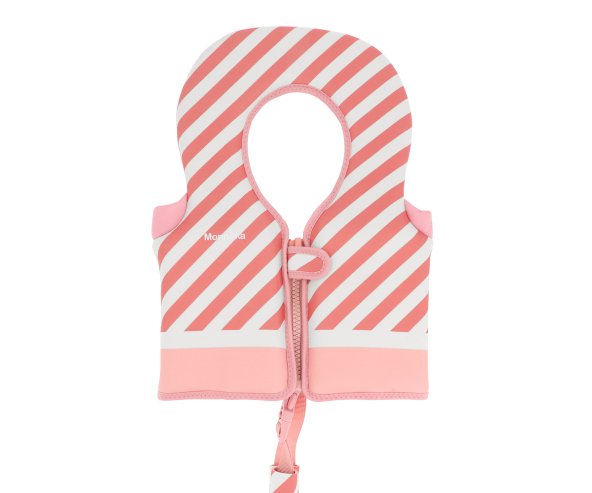 Chaleco Flotador Aprendizaje Stripes Bloom Y Blush Tutete
