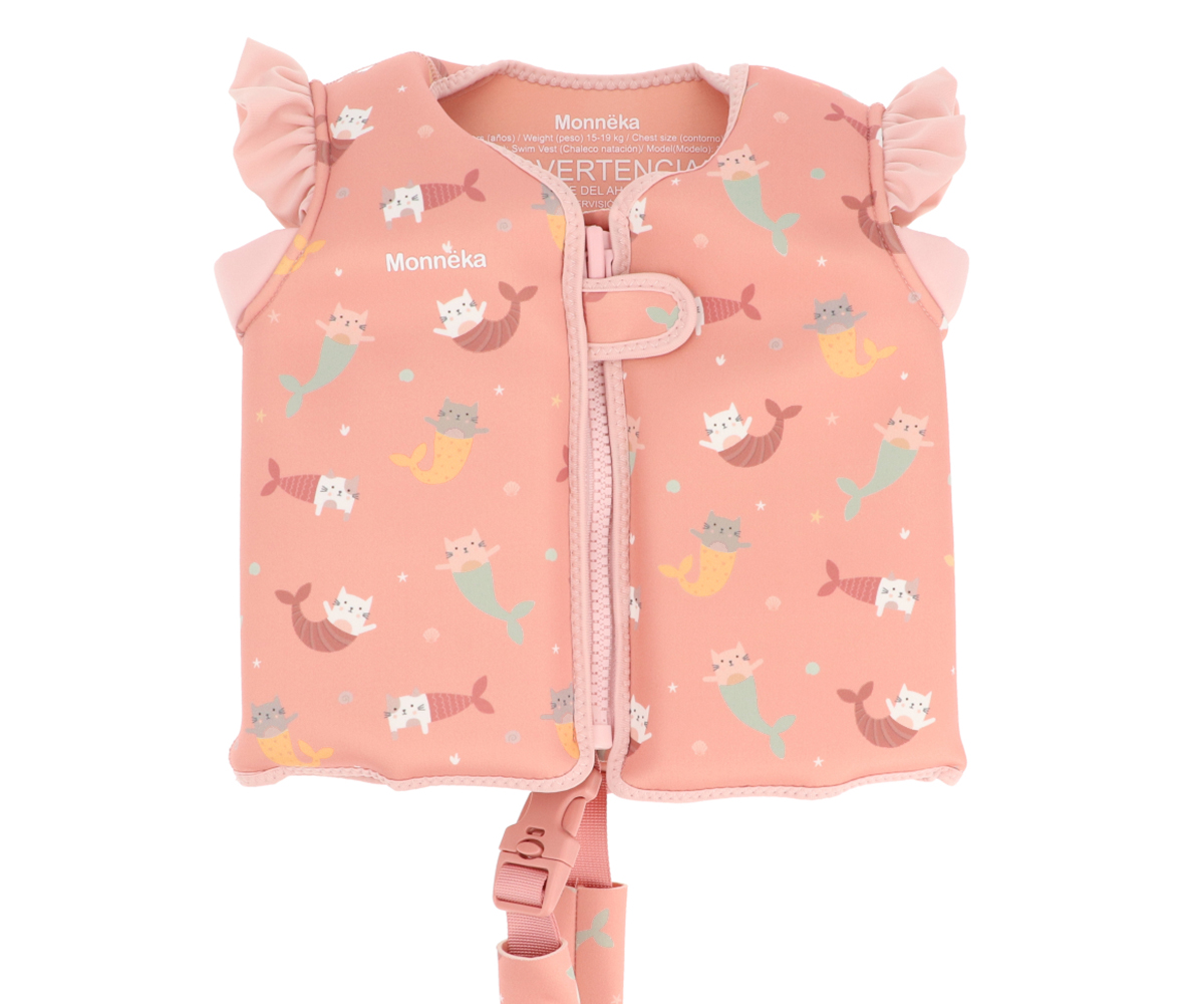Chaleco Flotador Aprendizaje Mermaid Cats Tutete