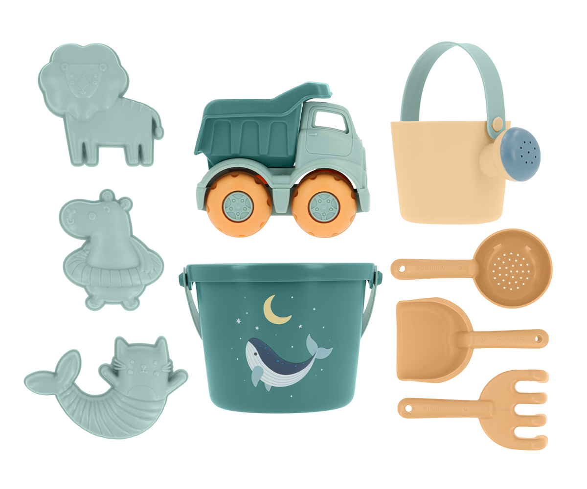 Set De Juguetes De Playa Whale Teal Tutete