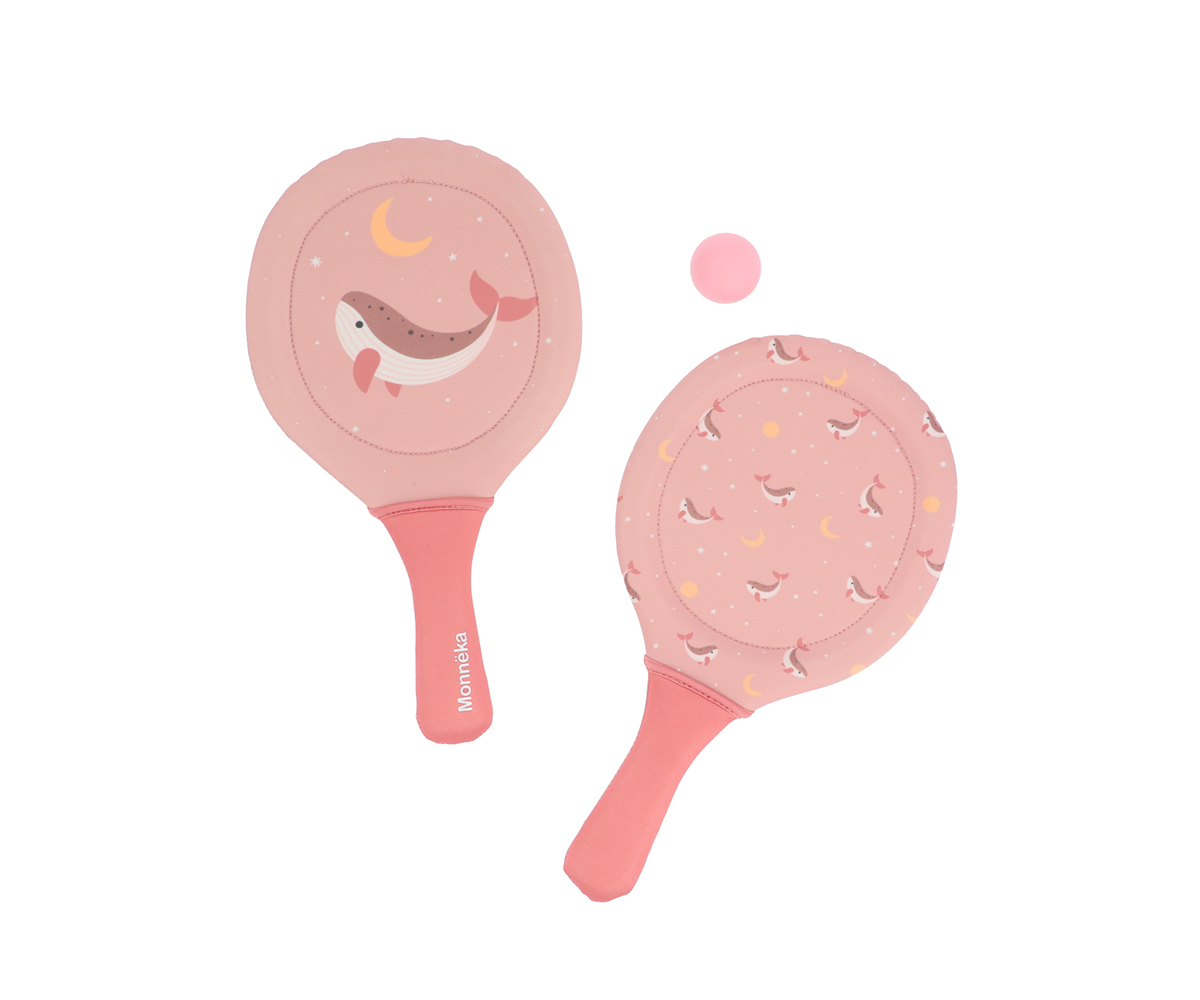 Palas De Playa Neopreno Whale Pink Tutete