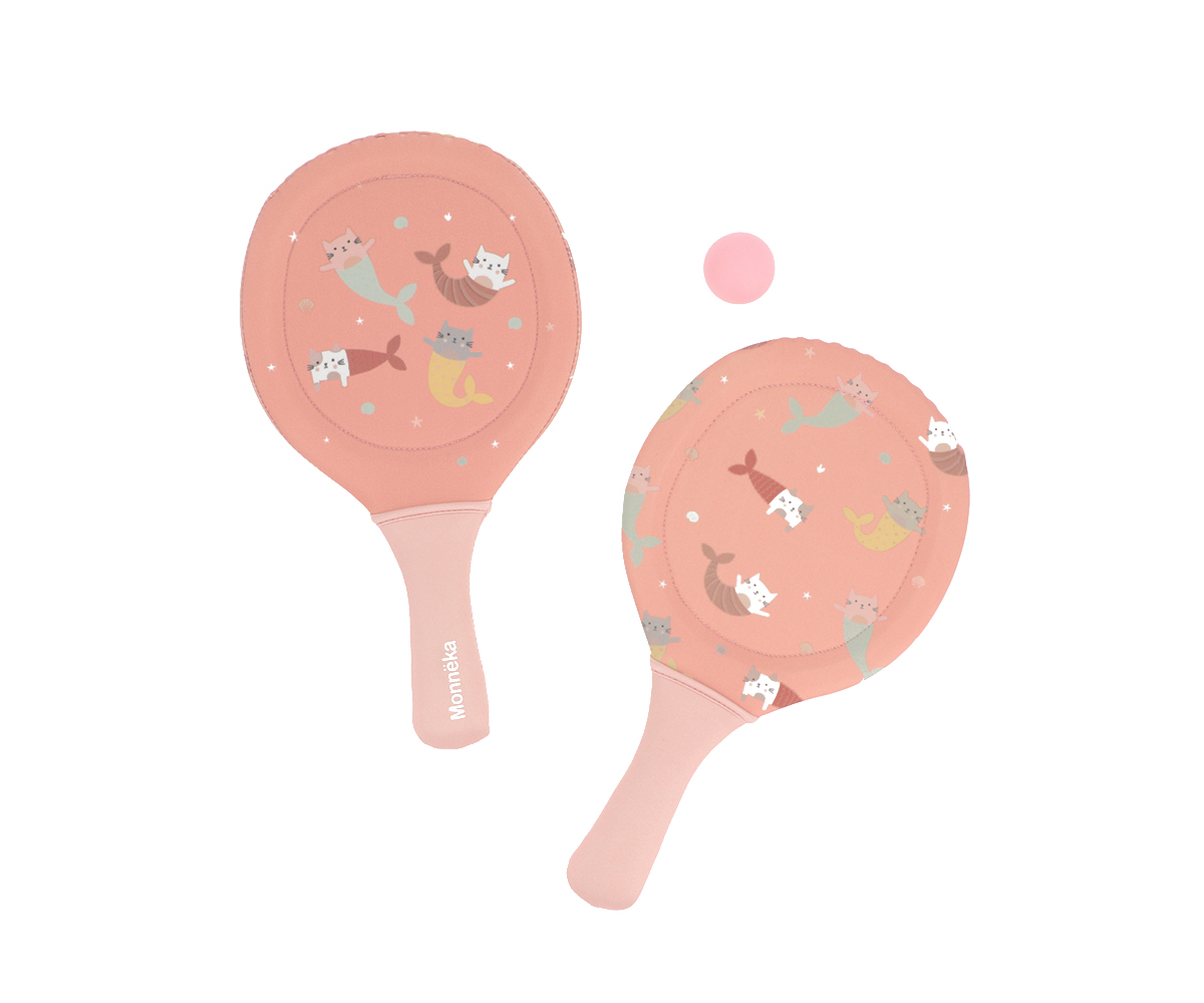 Palas De Playa Neopreno Mermaid Cats Tutete